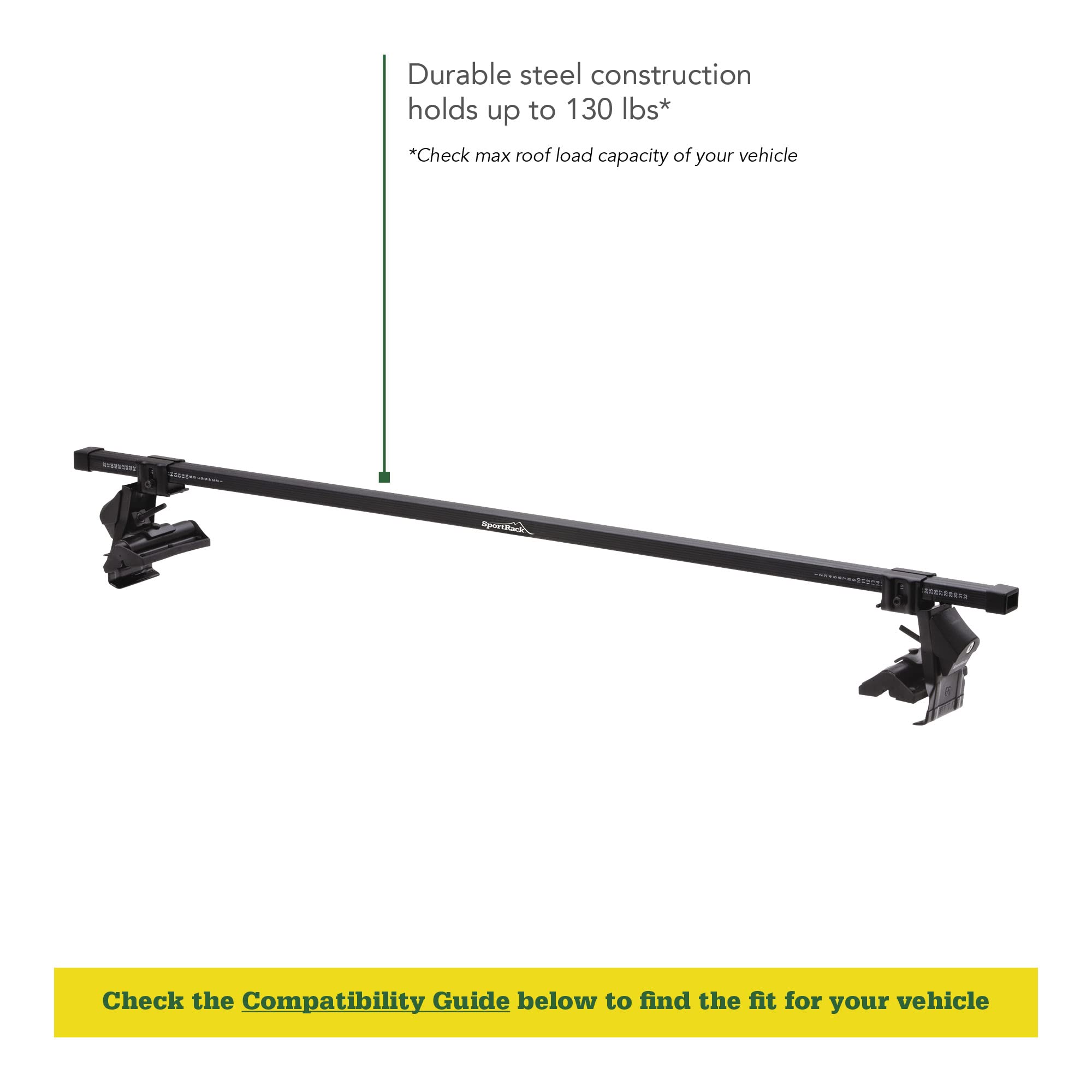 Sportrack Complete Roof Rack System - Sr1002 , Black