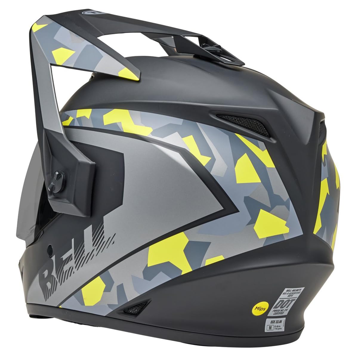 Bell Mx-9 Adventure Mips Dirt Helmet (Matte Mesa Black/Yellow Camo - X-Large)
