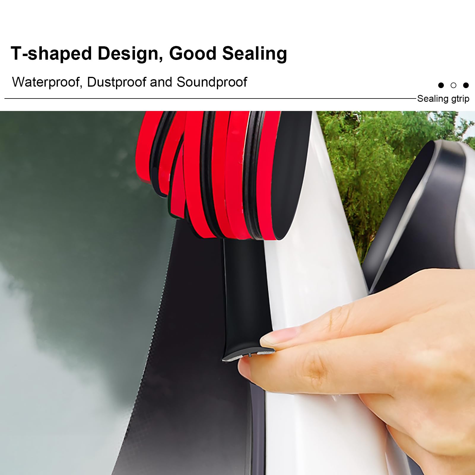 Car Windshield Weather Strip 19Mm Sunroof Seal Rubber Weather Stripping Trim For Car Truck Roof Sunroof Front Rear Windshield (7