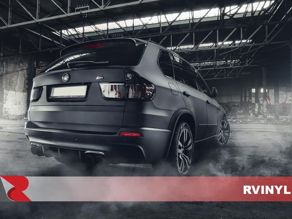Rvinyl 3M 2080 Series Dual Cast Car Wrap Vinyl - Matrix Black, 5ft x 6in, Bubble Free, Controltac Adhesive, Model C03-3