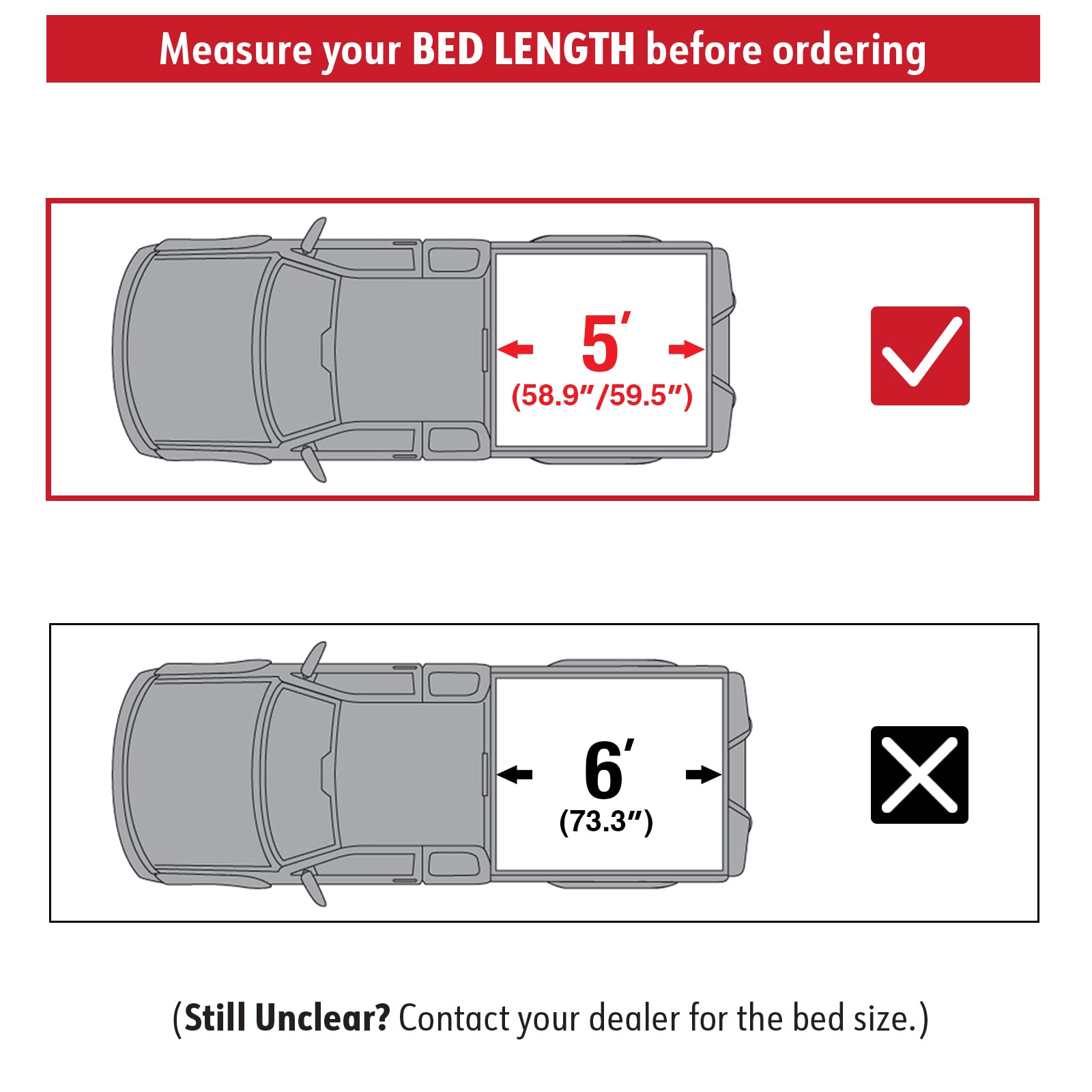 Maxmate Soft Roll-Up Truck Bed Tonneau Cover Compatible With 2022-2025 Nissan Frontier | 5' (60'') Bed | Tcn169057