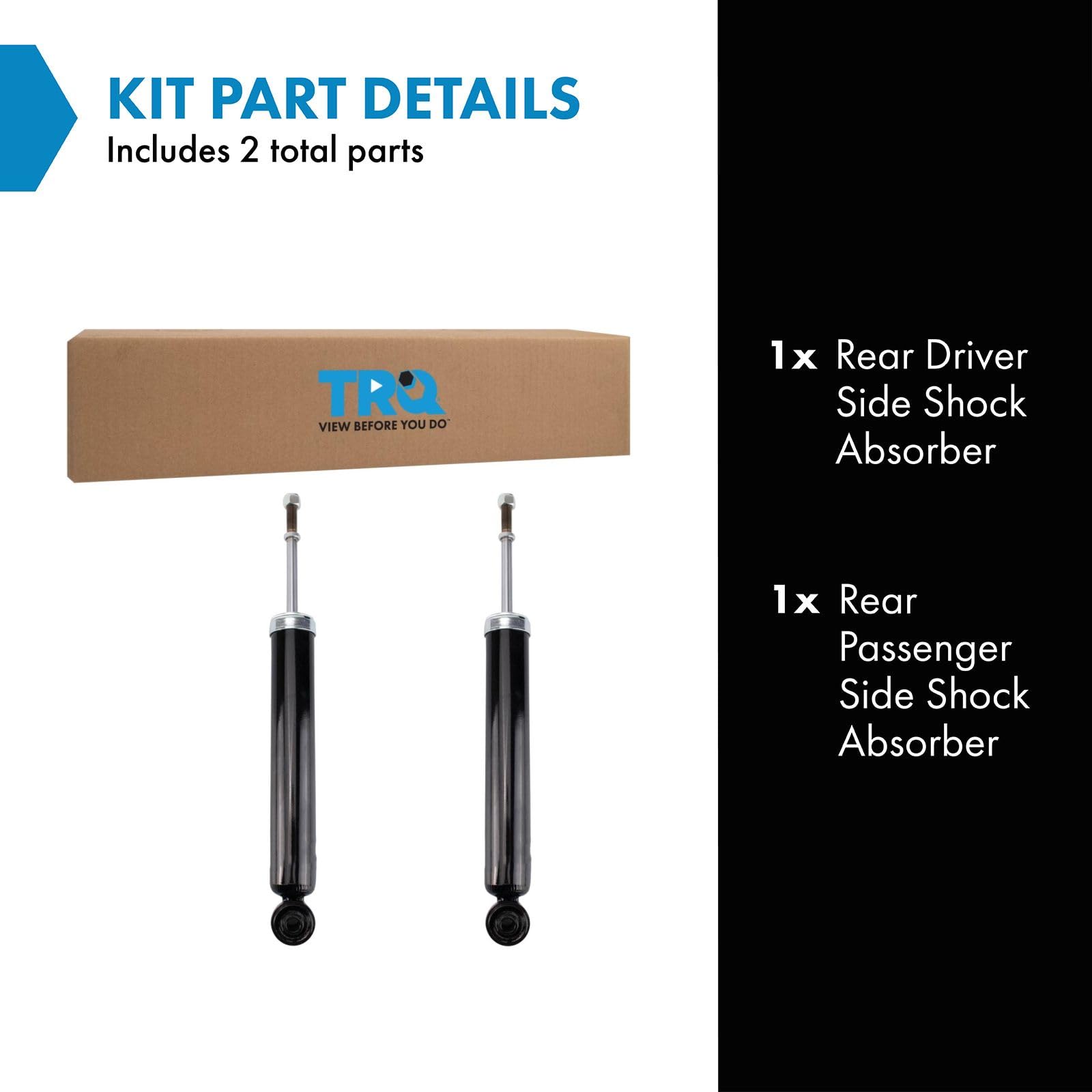Trq Rear Shock Absorber Set Compatible With 2011-2017 Nissan Quest