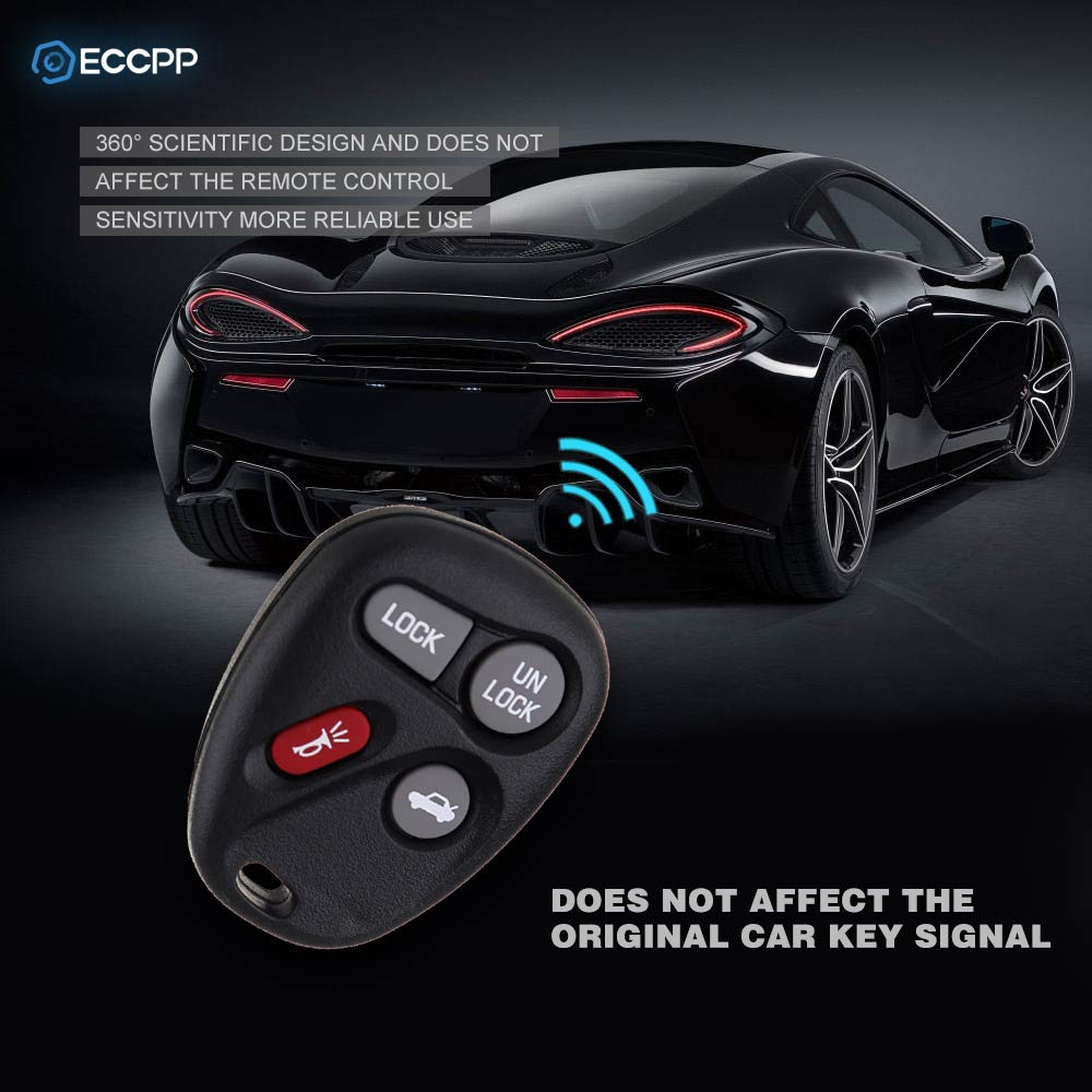 Eccpp Replacement Fit For Keyless Entry Remote Key Fob For Buick For Gmc For Pontiac For Saturn For Oldsmobile For Cadillac Escalade Series Abo1502T (Pack Of 2)