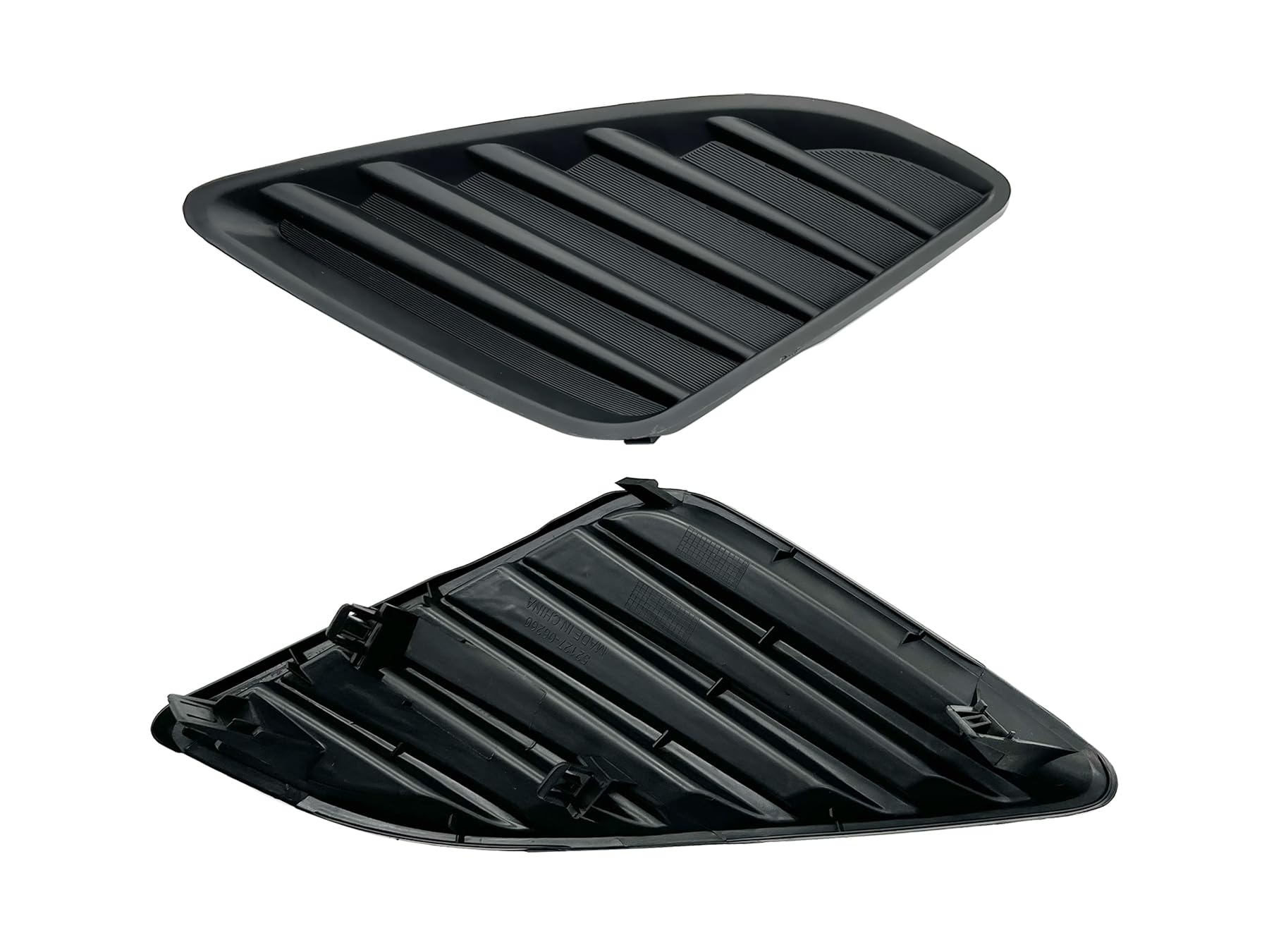 Fog Light Cover For 2012-2014 Toyota Camry Black Front Left and Right Bumper Grille Insert Bezel trim