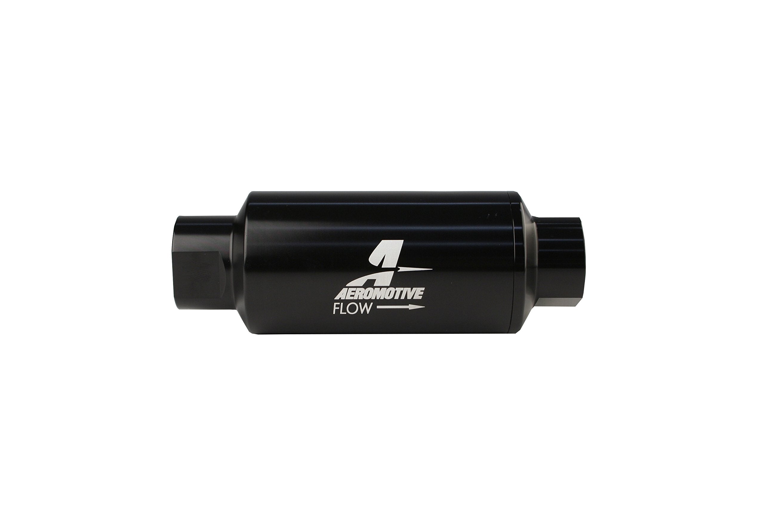 Aeromotive 12321 Filter, In-Line, 10-Micron Fabric Element, Orb-10 Port, Bright-Dip Black, 2 Od