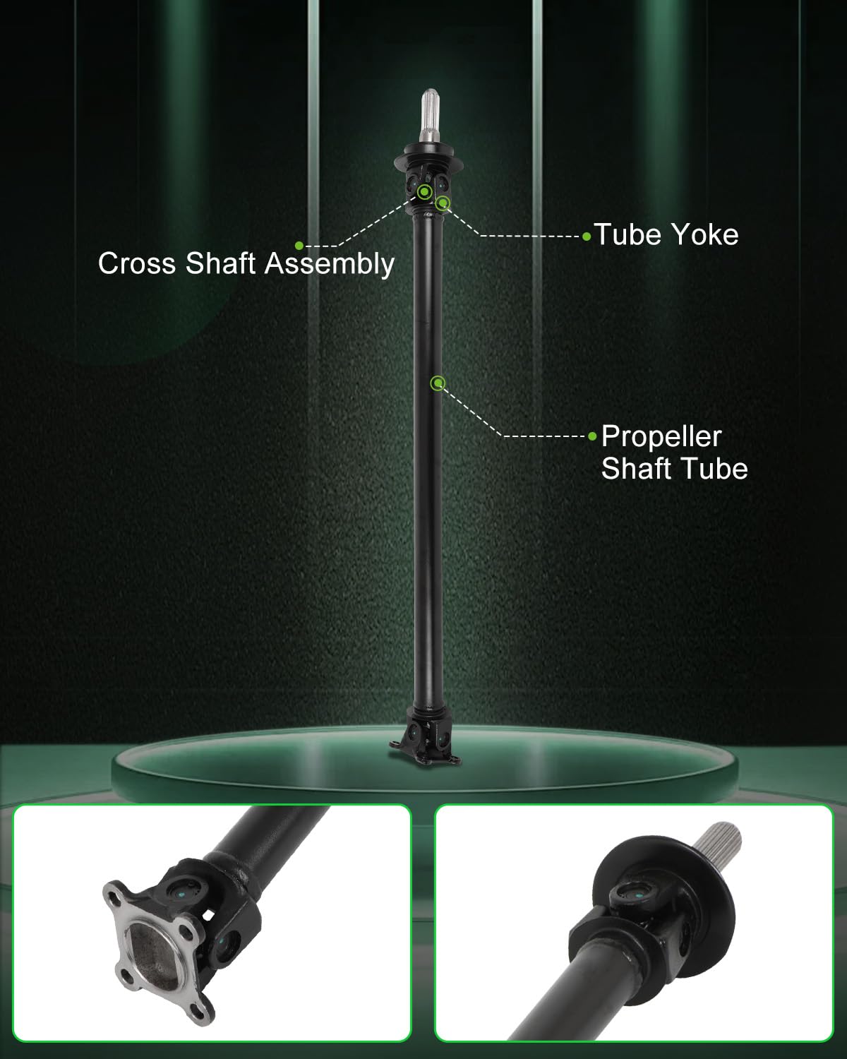SCITOO Steel Front Driveshaft Assembly for INFINITI EX35 FX35 G25 G37 2009-2019, Adjustable, Beaded Material, As Picture Shown