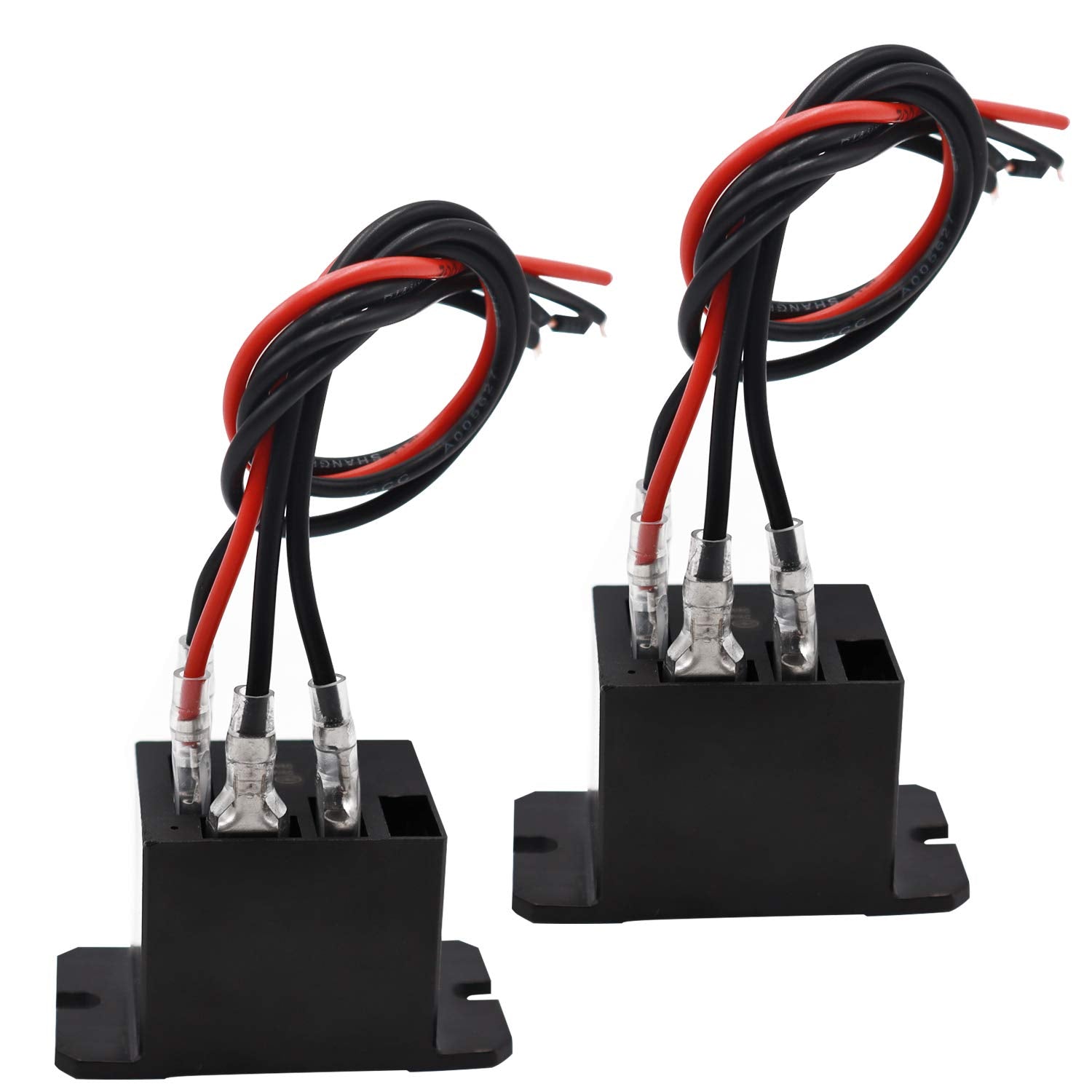 Tnisesm 2PCS SPST Power Relay 30A AC120V Mini Relay with Flange Mounting & Quick Connect Terminals HF105F-4-AC120V-8X