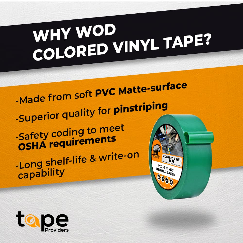 Wod Vtc365 Light Blue Vinyl Pinstriping Tape, 4 Inch X 36 Yds. For School Gym Marking Floor, Crafting, & Stripping Arcade1Up, Ve