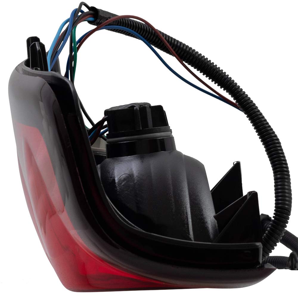 Epic Lighting Amxoe Style Replacement Rear Brake Tail Light W/Harness & Bulbs Compatible With Chevrolet 04-06 Silverado 1500 250