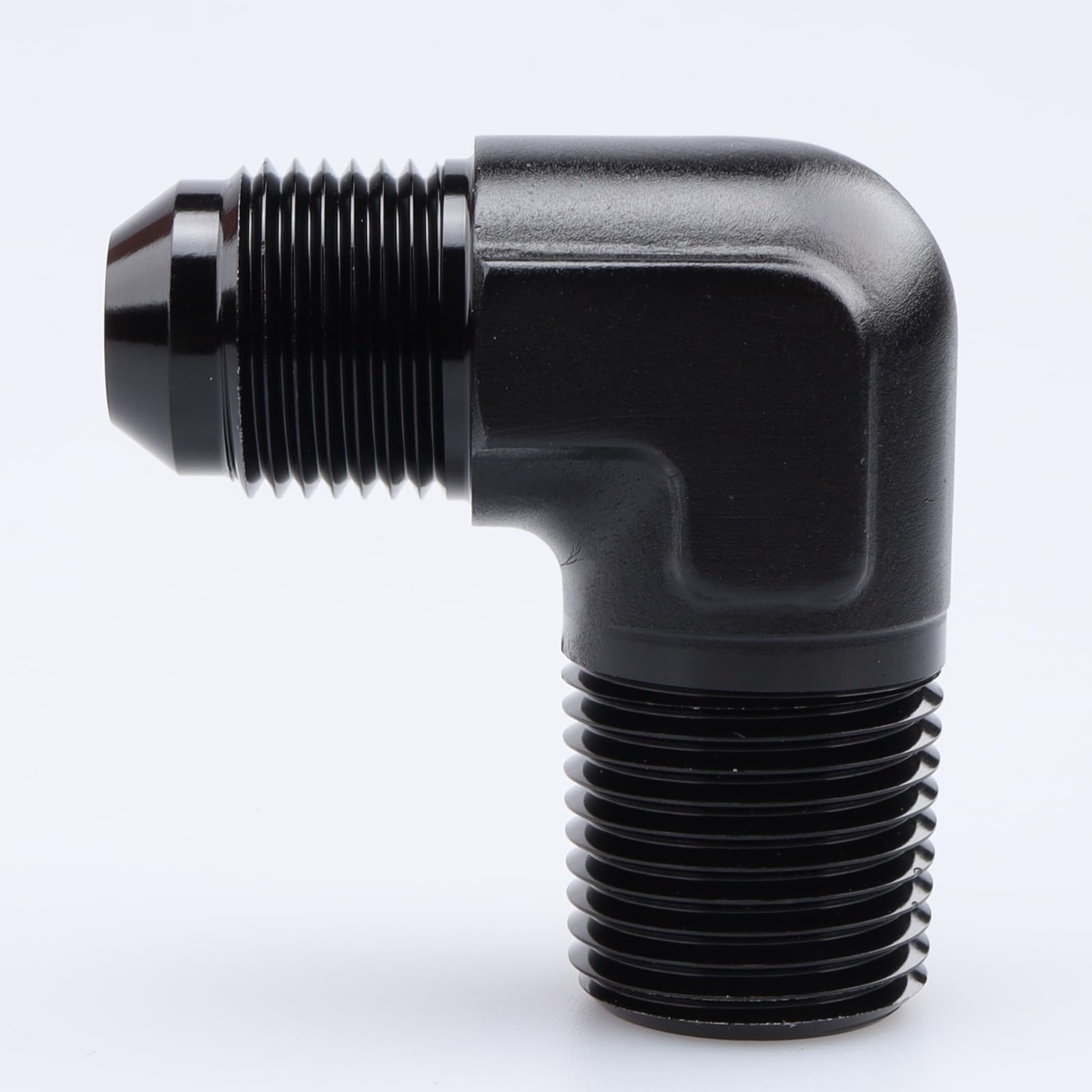 Ac Performance 90 Degree Elbow -6 An Male To 1/8'' Npt Male Fitting Adapter Connector Aluminum Black