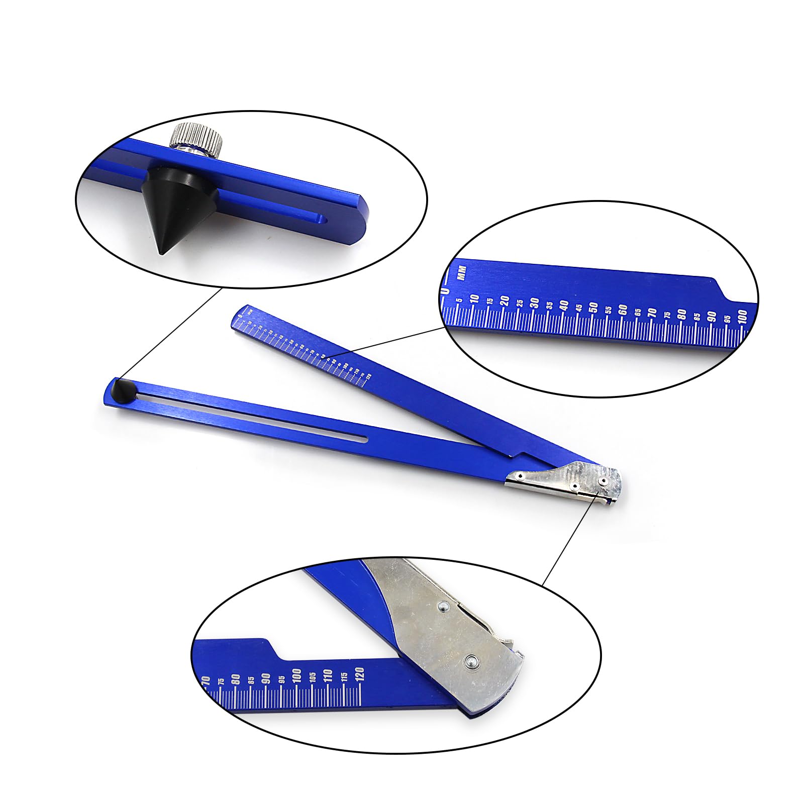 Qghauc Sliding Sag Scale Tool Compatible For Dirt Bike Folding Sag Scale 2 Works On Mini And Full Size Motorcycles Extended Leng
