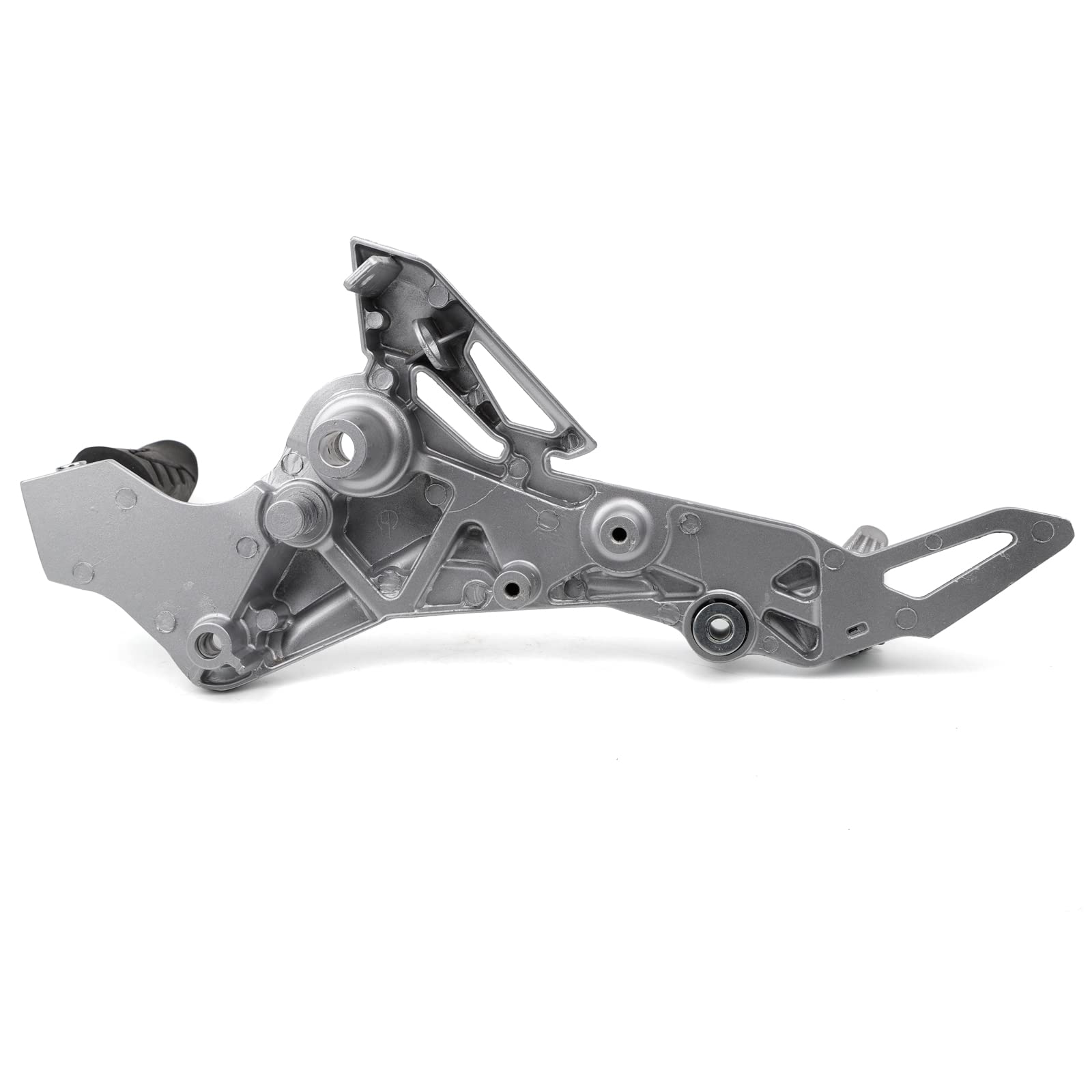Minho Motorcycle Footpegs Assembly for Honda Grom MSX125 SF 2016-2020 - Silver Right, Metal Construction