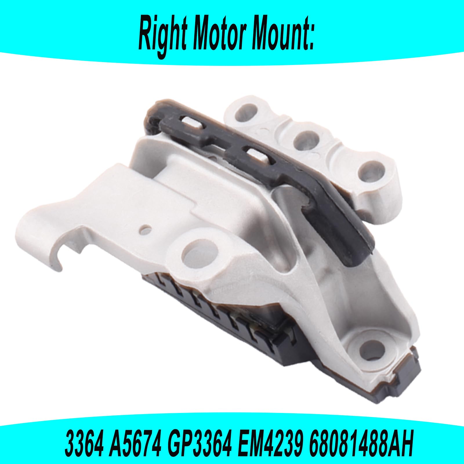 sherxibo Engine Motor Mount & Transmission Mount Set, 2013-2016 Dodge Dart, 2.0L/2.4L, Metal, Model EUA5674