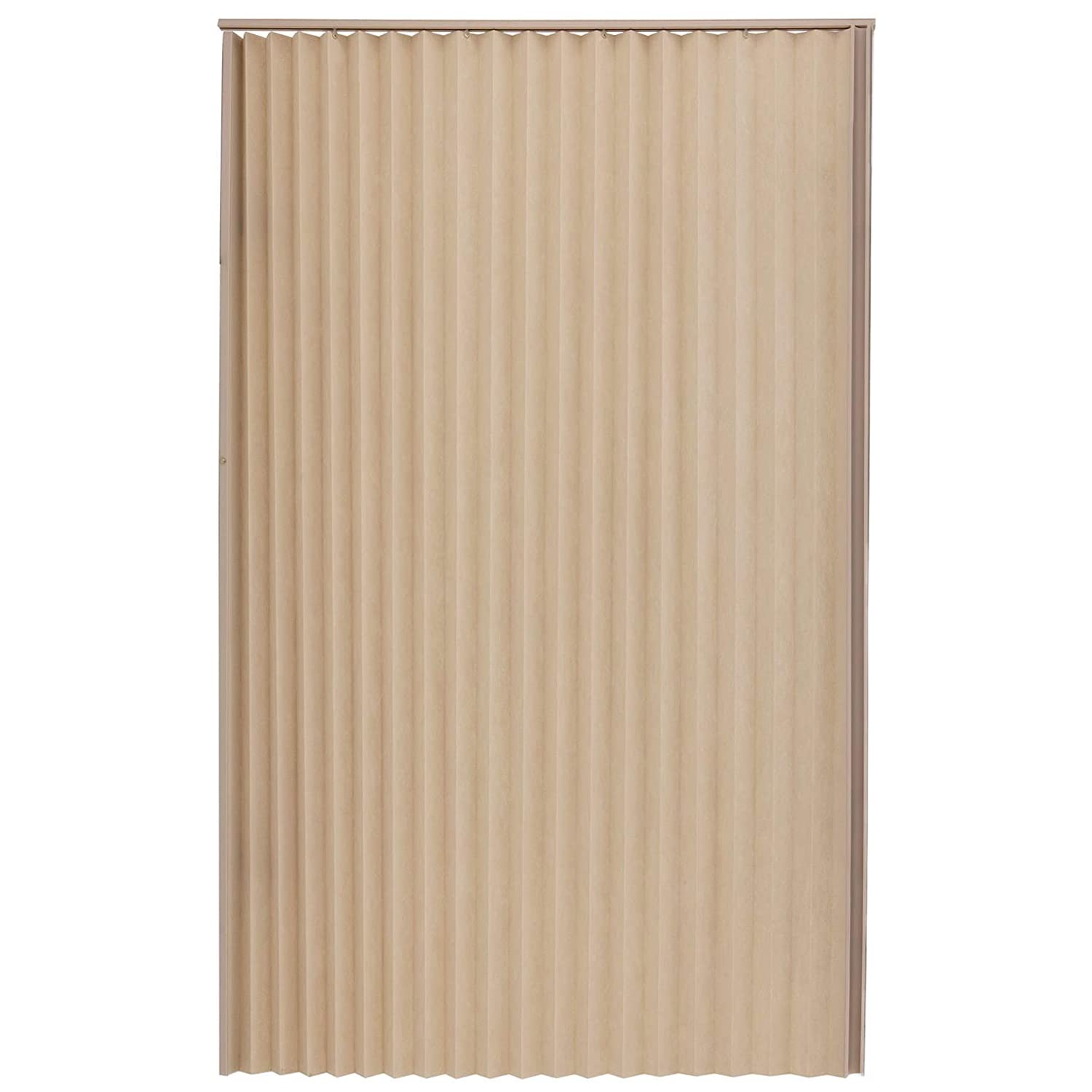 Camper Comfort RV Pleated Folding Door | Closet Folding Door (48 W x 75 H, Tan)