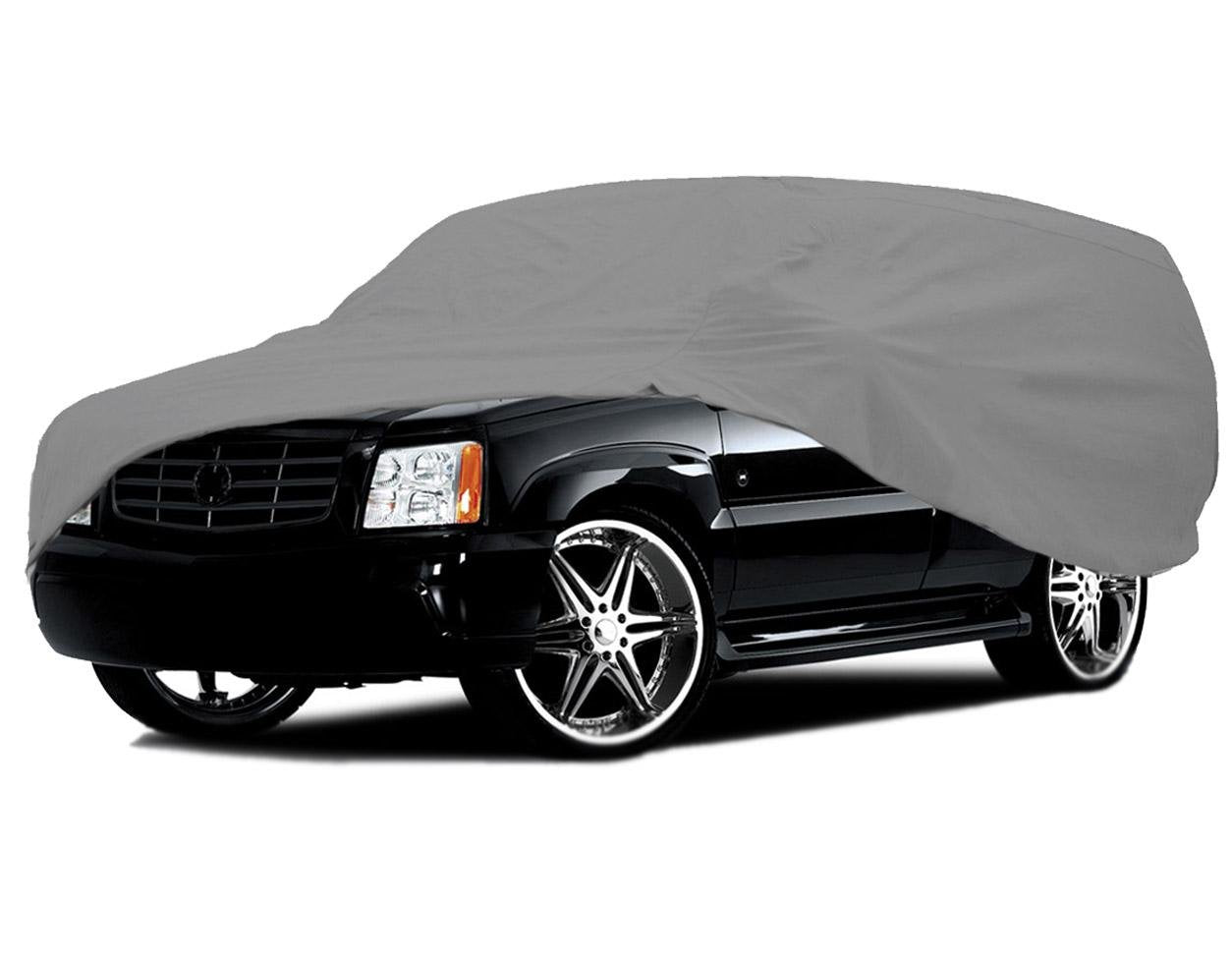 3 Layer All Weather SUV Car Cover Compatible for Jeep Liberty Sports Utility Vehicle Model Years 2002-2011 Breathable auto Prote