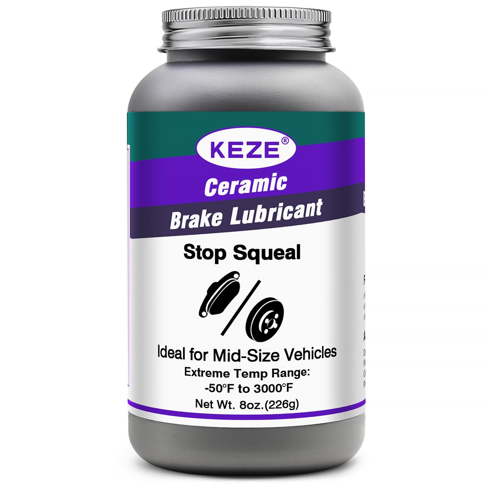 Keze High Temp Ceramic Brake Caliper Grease and Pin Parts Lubricant for Auto Break Sliding Pin Pad,Prevents Seizing Stops Squeak