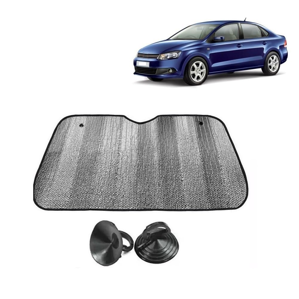 Car Windshield Sun Shade UV Rays Protector Silver Sunshade Solar Reflective suitable for V W Vento