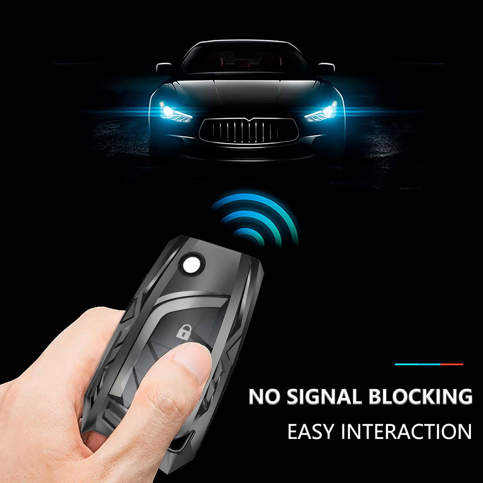 Ocezbiis For Toyota Key Fob Cover,Keychain,Zinc Alloy Protection Car Key Case For Fortuner Tundra Rav4 Highlander Camry Corolla