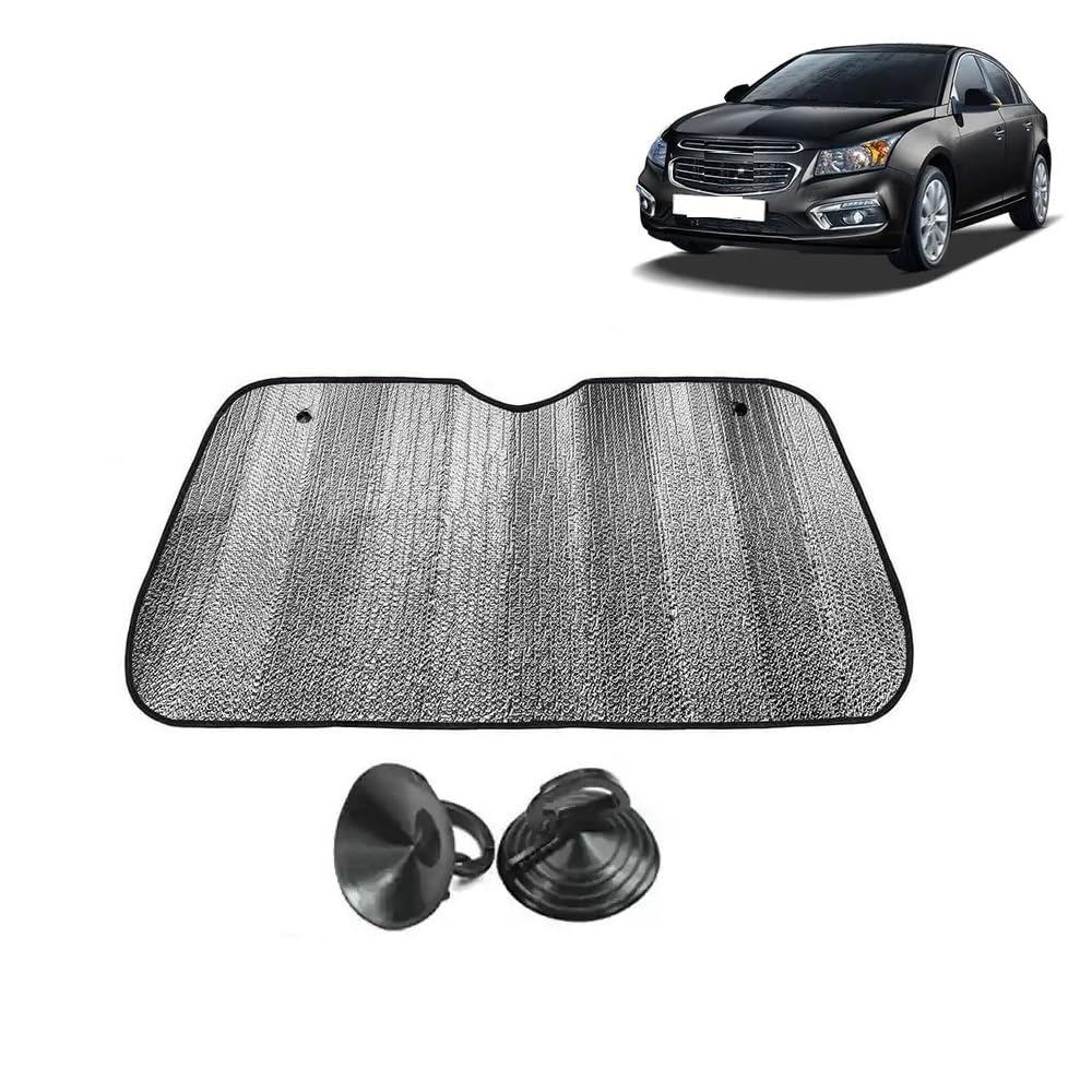 Car Windshield Sun Shade UV Rays Protector Silver Sunshade Solar Reflective suitable for Chevrolet Cruze