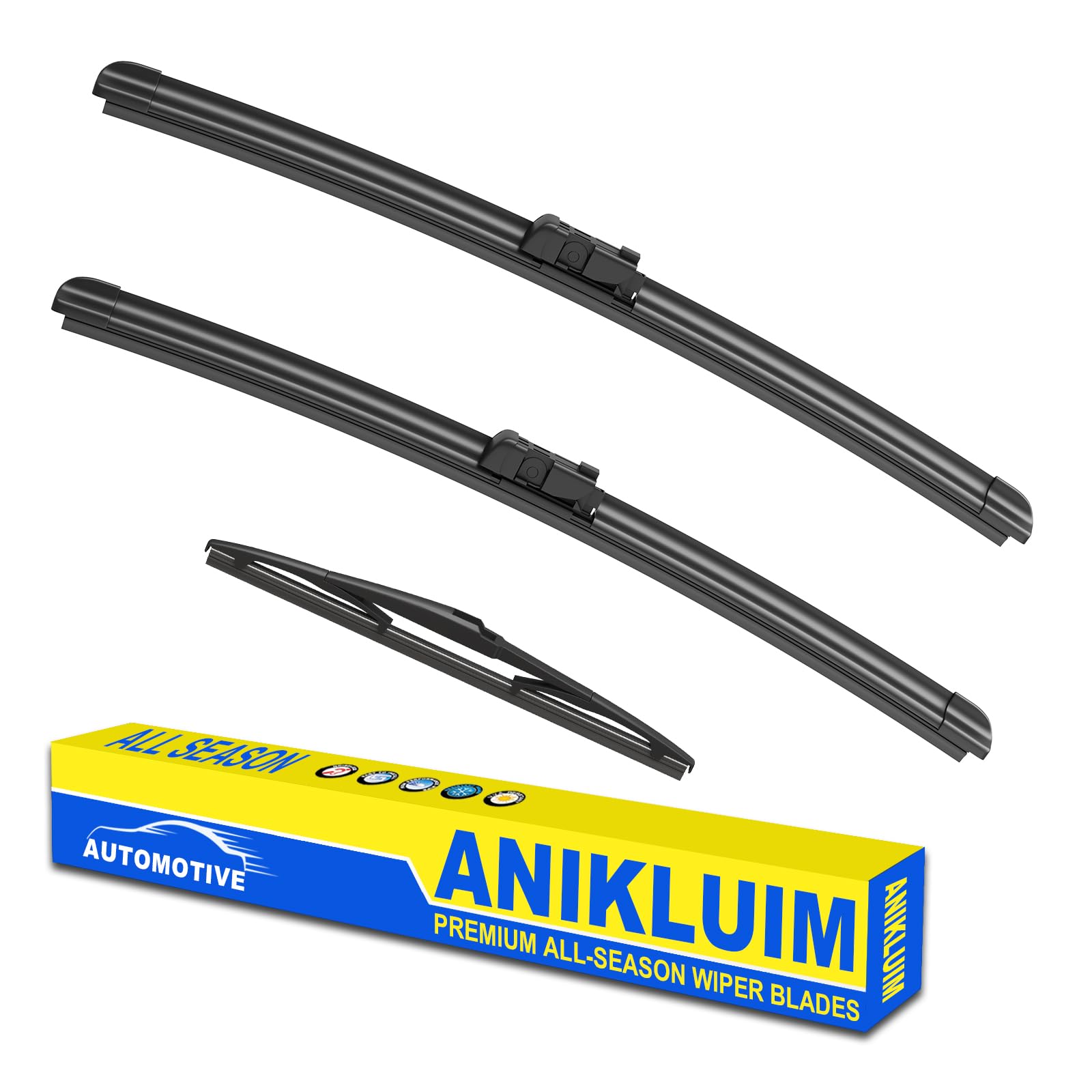 Anikluim 26''+21'' Wiper Blades With 16'' Rear Wiper Blade Set Replacement For 2016-2022 Rx350 Rx450H Windshield Wipers Original
