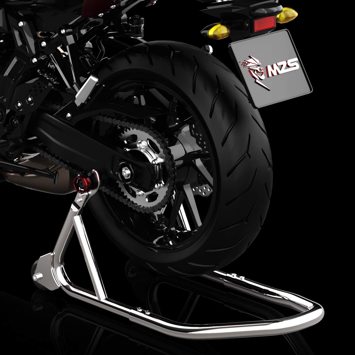 Mzs 6Mm Swingarm Spools Sliders Stand Cnc Universal M6 Gold Compatible With Yzf R1 R3 R6 R6S Yzf600R Fz1 Fz6 Fz6R Fz8 Fj09 Fz09