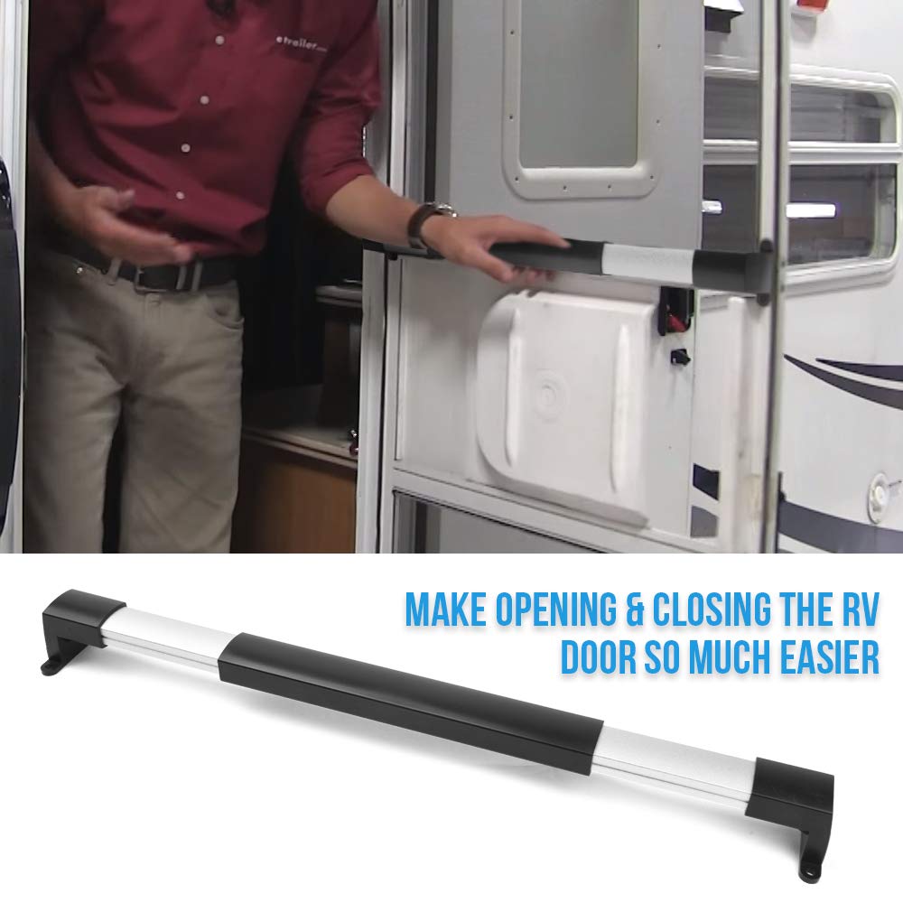 SnowyFox RV Screen Door Cross Bar Handle Adjustable Grab Handle 21-5/8 to 28-5/8 Inch Universal for RV Motorhome Camper and Trav