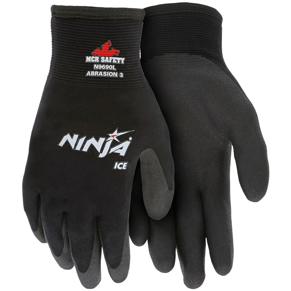 Ninja Ice Gloves, Black, Large -Like New