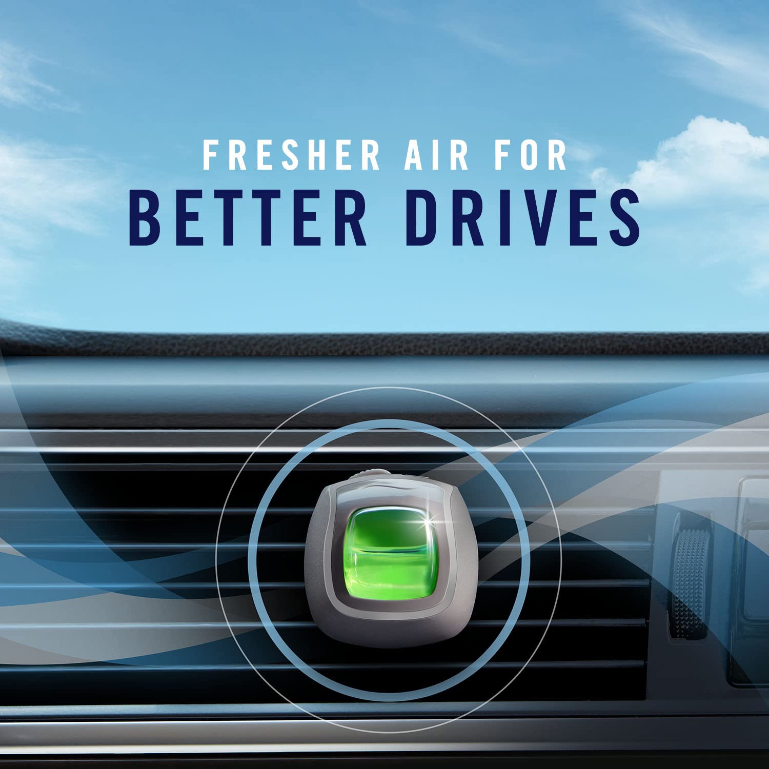 Febreze Car Air Freshener Vent Clip, Gain Original Scent, 0.06 Fl Oz (8 Count), Multicolor, Model 94721
