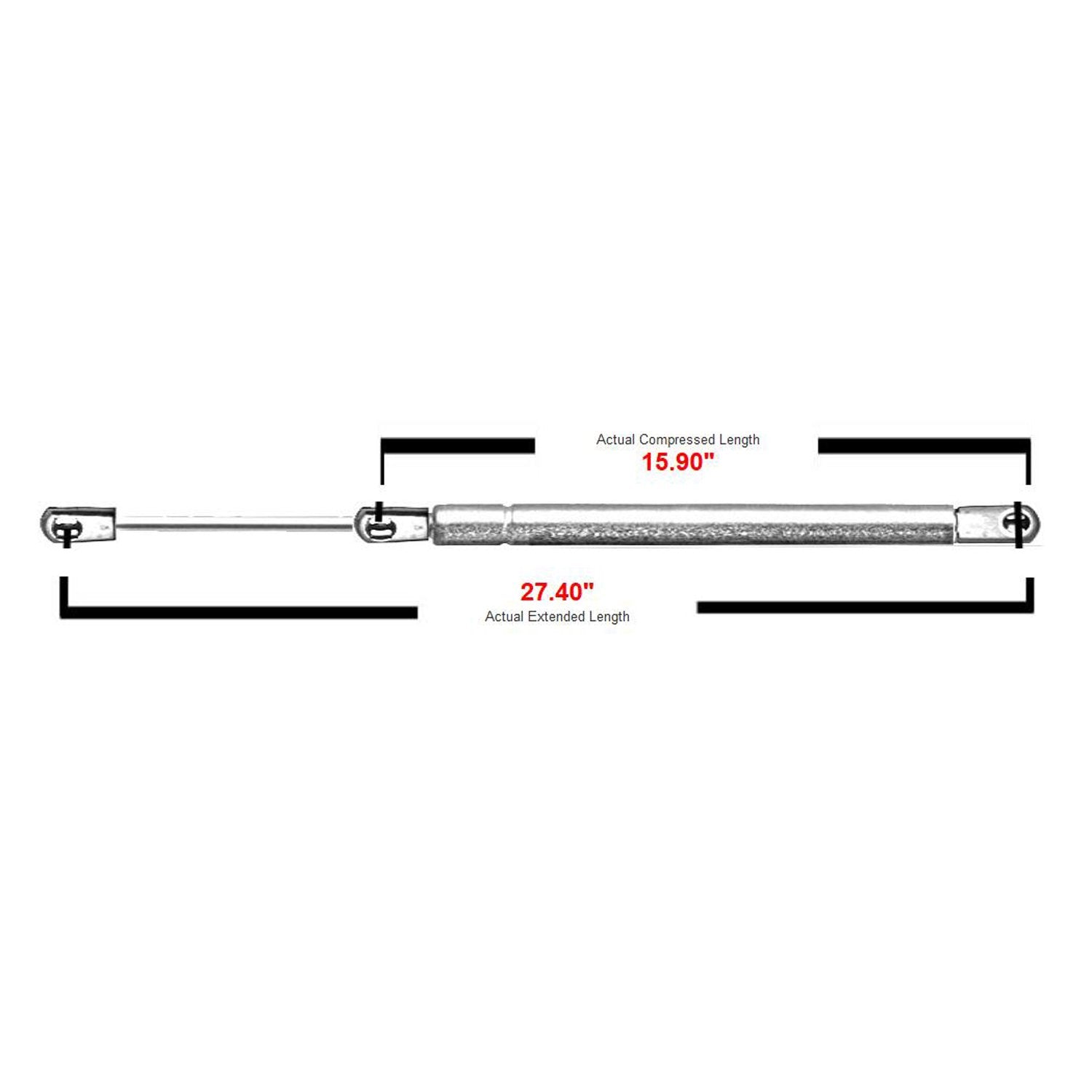 2 Pcs Front Hood Lift Support Strut Gas Spring Shock For 2007-2011 Toyota Camry 6333
