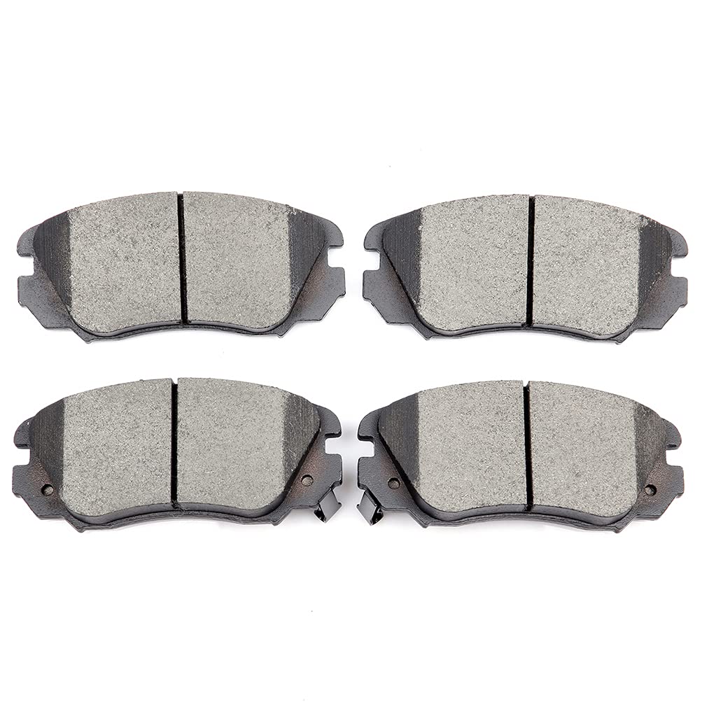 Cciyu D1421 Front Ceramic Brake Pads Kits 4Pcs Fit For Buick Allure,Cascada,For Cadillac Elr,For Chevy Equinox,Impala,For Malibu