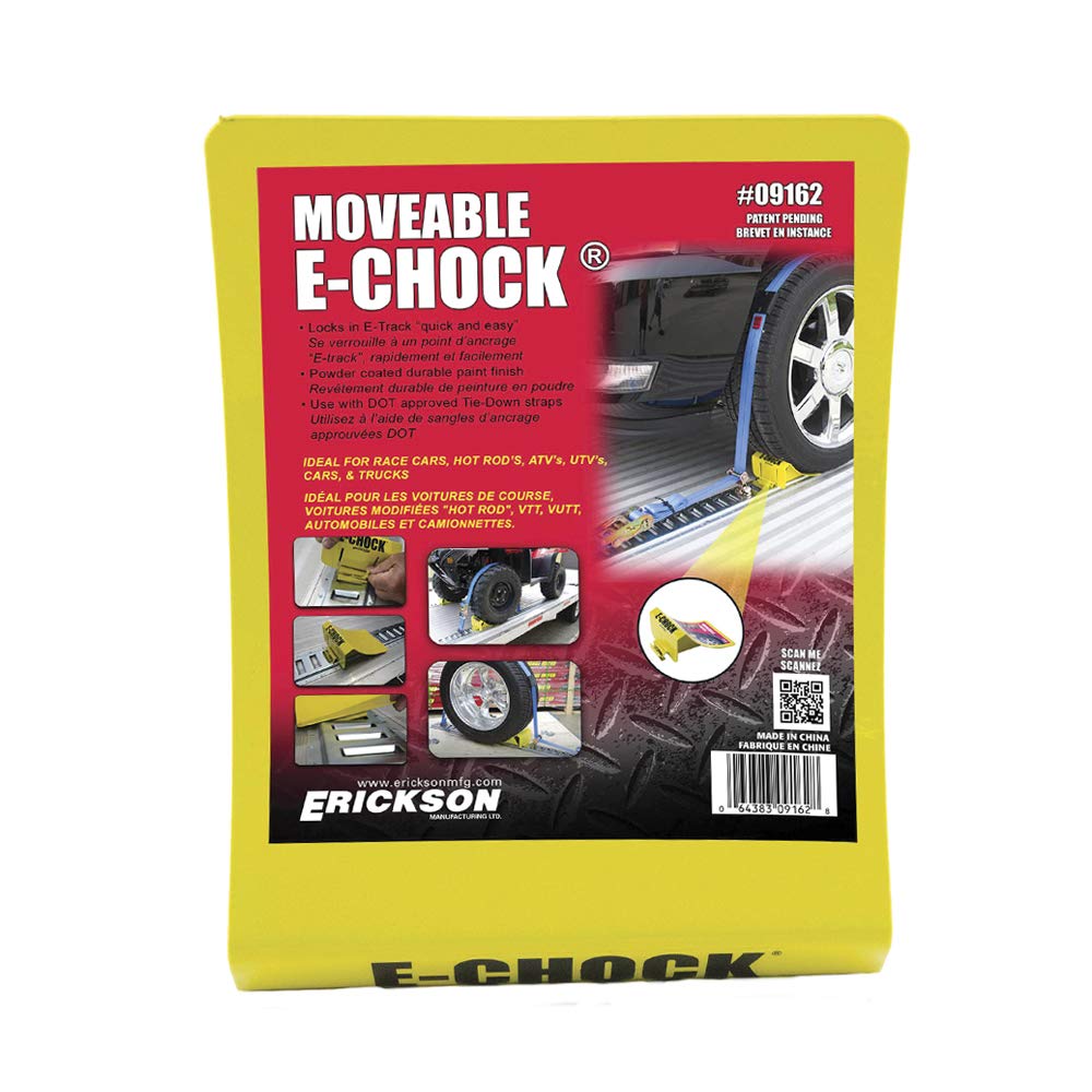 Erickson 09162 ETrack Moveable Wheel Chock,1 pk