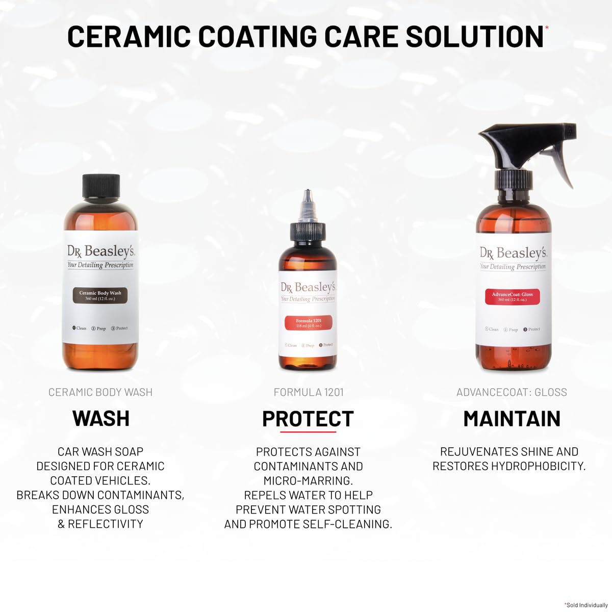 Dr. Beasley'S Formula 1201 Coating - 4 Oz., Instant Bonding Coating, Withstands Hundreds Of Washes, Hydrophobic - P38T04
