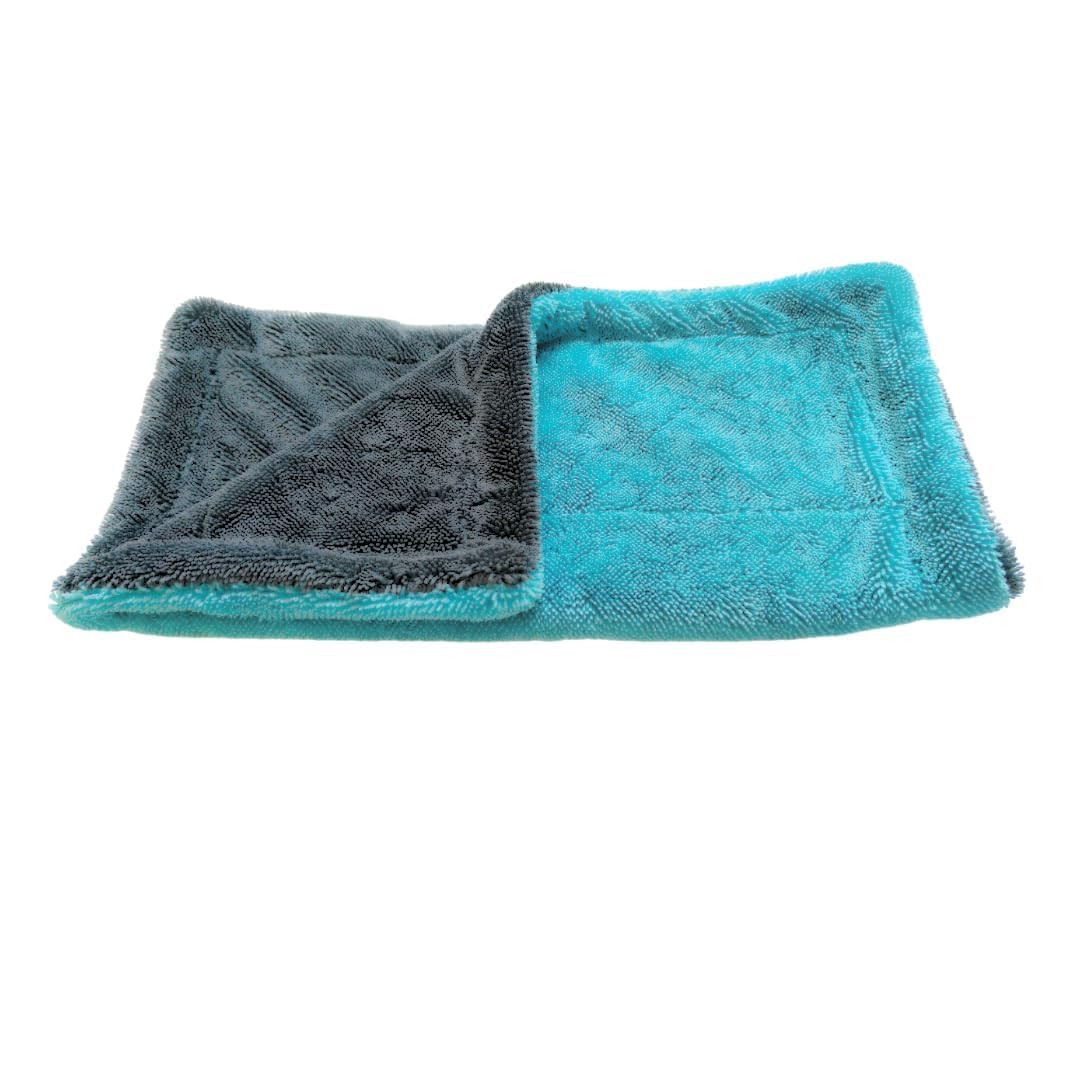 QNJL Microfiber Cloth for Car  Puremagic 1100 GSM Twisted Loop Super Absorbent Towel  Edgeless Design with Plush Pile, Lint Fr