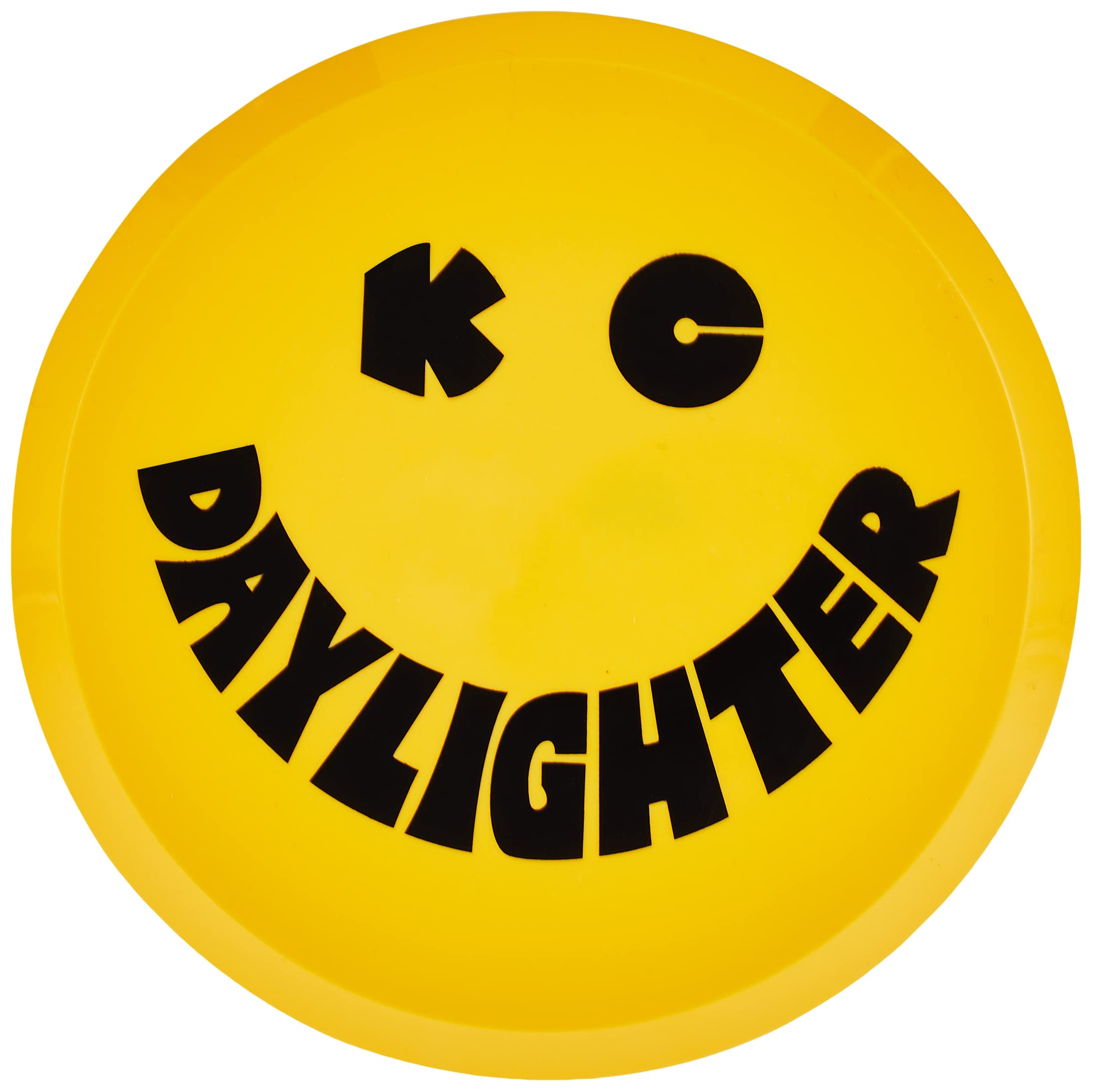 KC HiLiTES 5202 6 Round Yellow Plastic Light Cover w/ Black KC Daylighter Logo - Single Cover