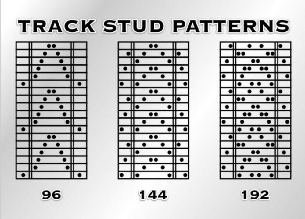INS Products carbide Fathead Snowmobile Studs w/Nuts Single Ply Track Studs - 1.69'' Inches - 24