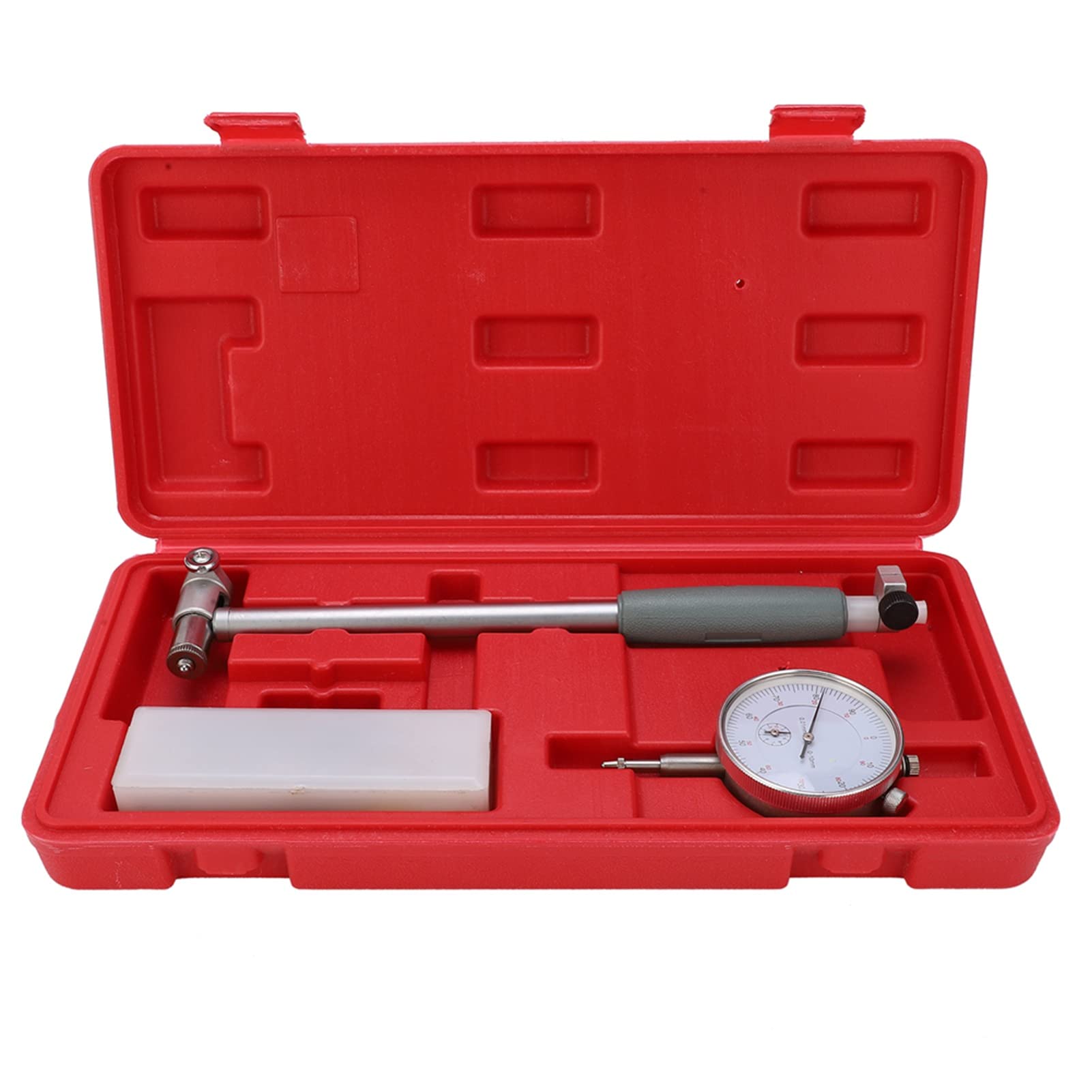 Dial Bore Gauge Set, 50160MM Diameter Indicator Measuring Engine Cylinder Tool Kit, 0.01 Accuracy, Inner Diameter Scale, with C