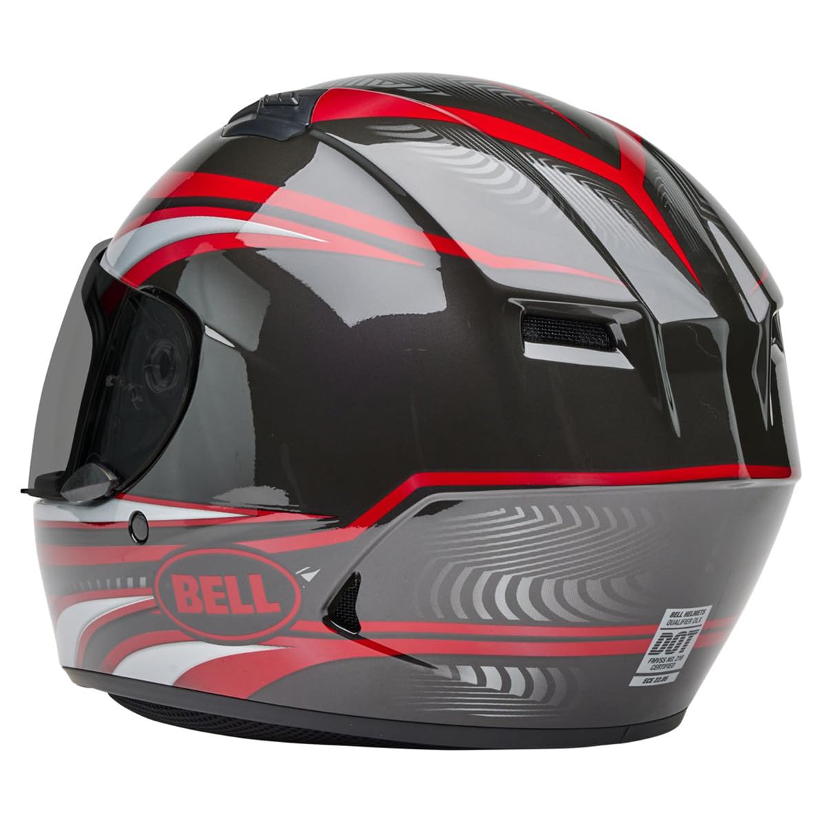 Bell Qualifier Full-Face Motorcycle Helmet (Gloss Conduit Red/Silver - X-Large)