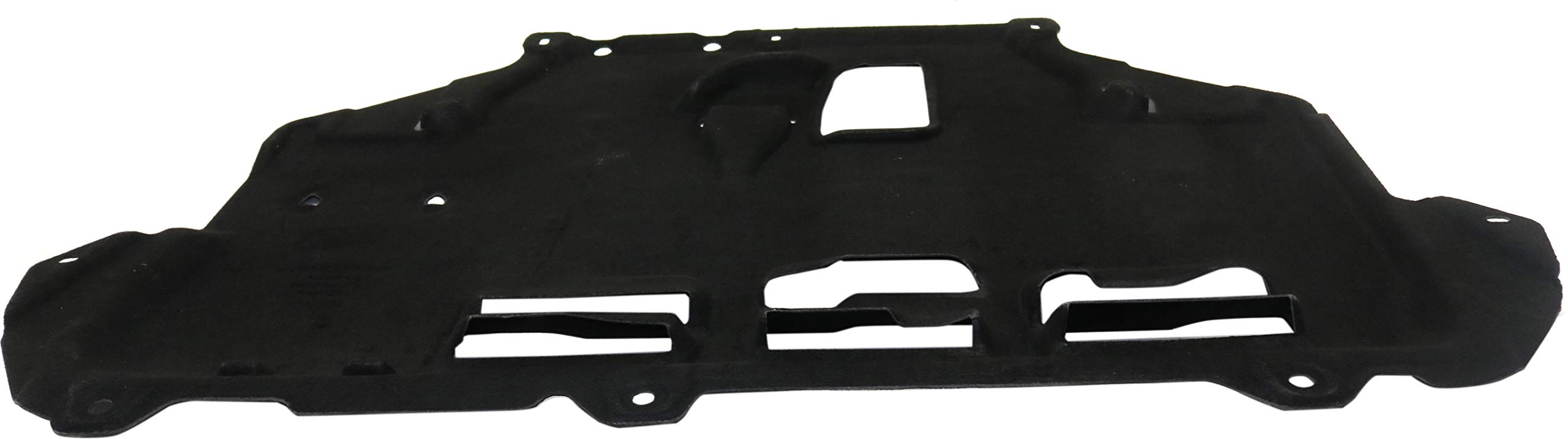 Evan Fischer Center Engine Splash Shield for 2012-2018 Ford Focus, 2.0L, Plastic, Under Cover, OEM Fit, Durable Protection