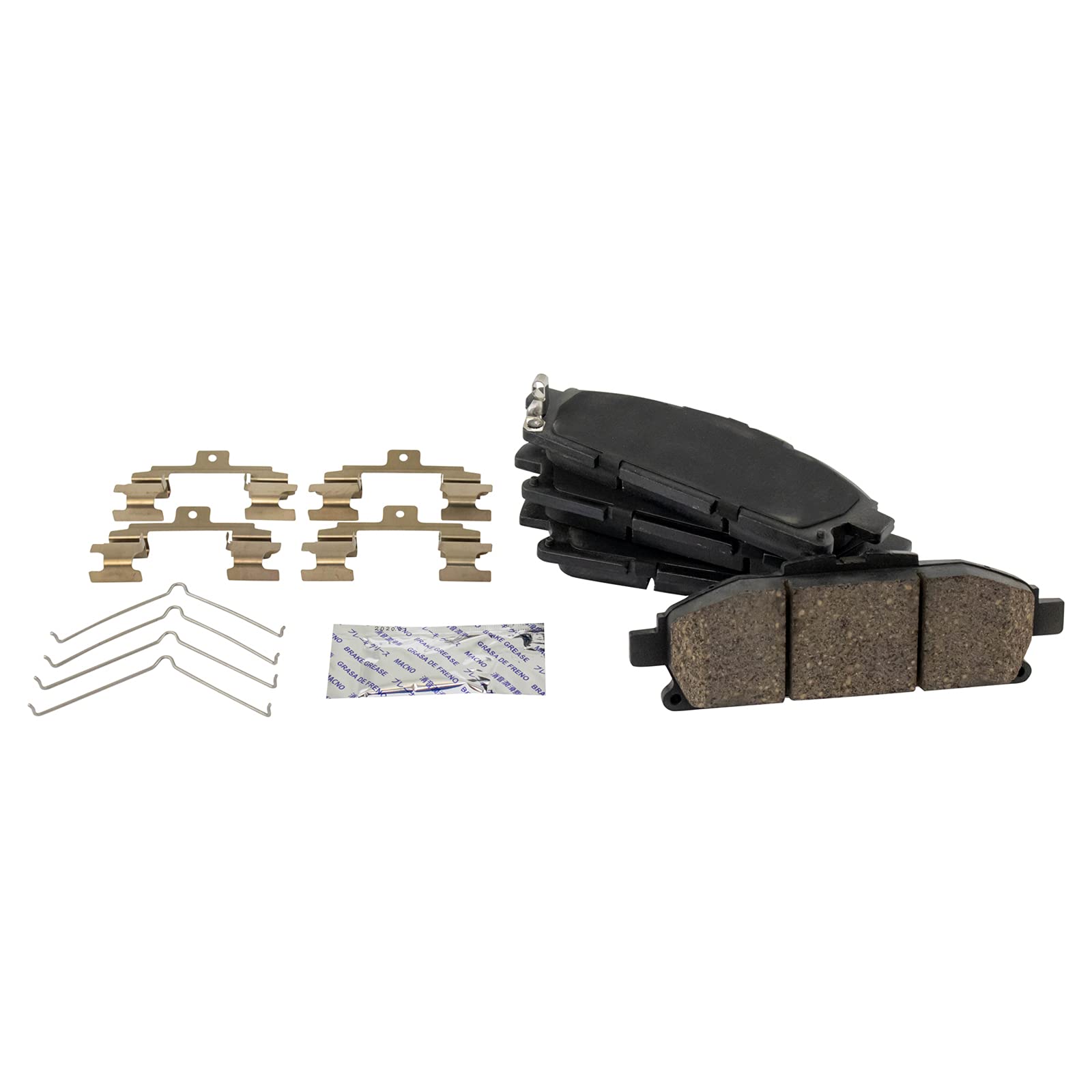 TRQ Front Brake Pads Ceramic Compatible with 2011-2017 Nissan Quest