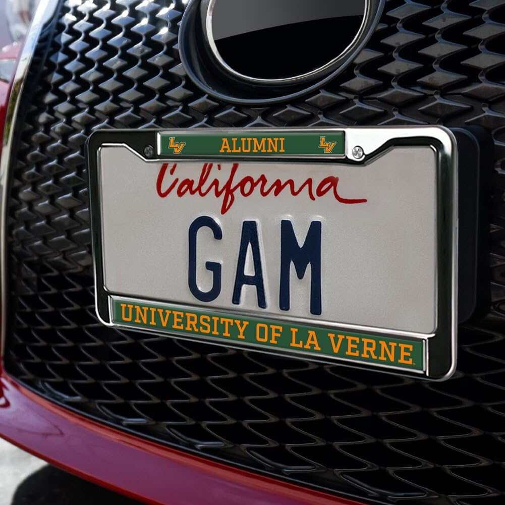 GRAPHICS & MORE University of La Verne Alumni Metal License Plate Frame - Full Size, La Verne Leopards Design