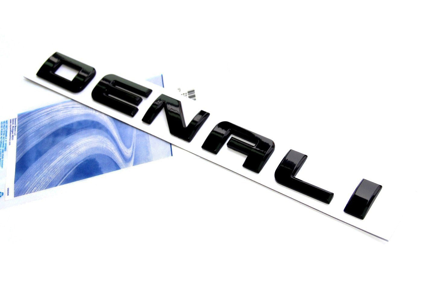 Yoaoo Denali Red Line Emblem Badge - OEM Nameplate for 2007-2019 Yukon Sierra Terrain, Black, Plastic, Model CS0-1-DenaliBlack