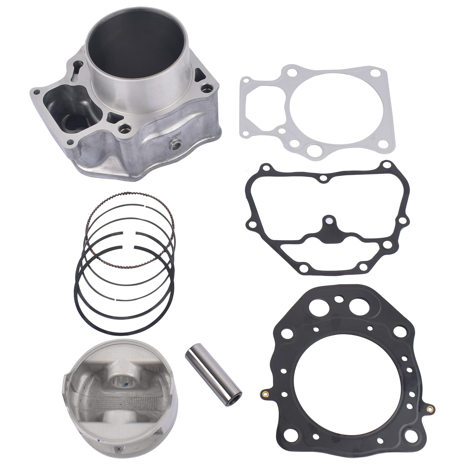 Lamerto Cylinder Piston Gasket Top End Rebuild Kit Replacement For Honda Trx500 Foreman Rubicon 500 2012-2019, Pioneer 500 2015-