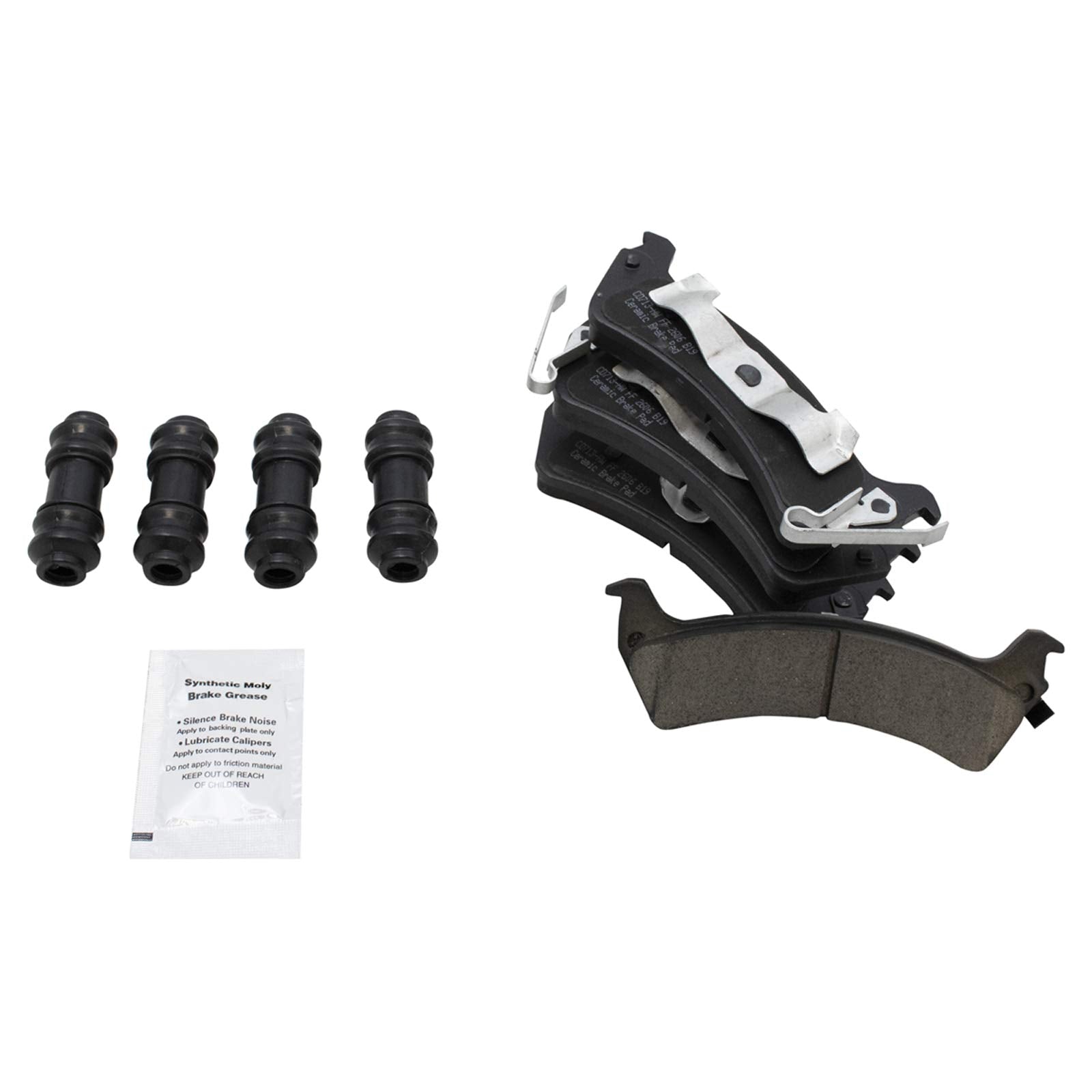 TRQ Rear Brake Pads Ceramic Compatible with 1995-1998 Jeep Grand Cherokee