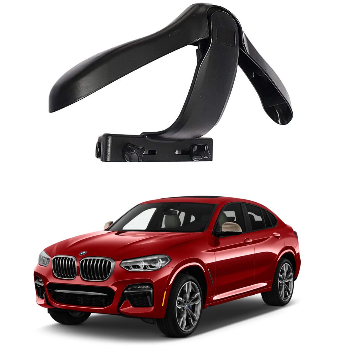 Oshotto CH04 Detachable Headrest Car Coat Hanger Back Seat Clothes Holder for Suit Coats Blazer Jackets Compatible with BMW X4 
