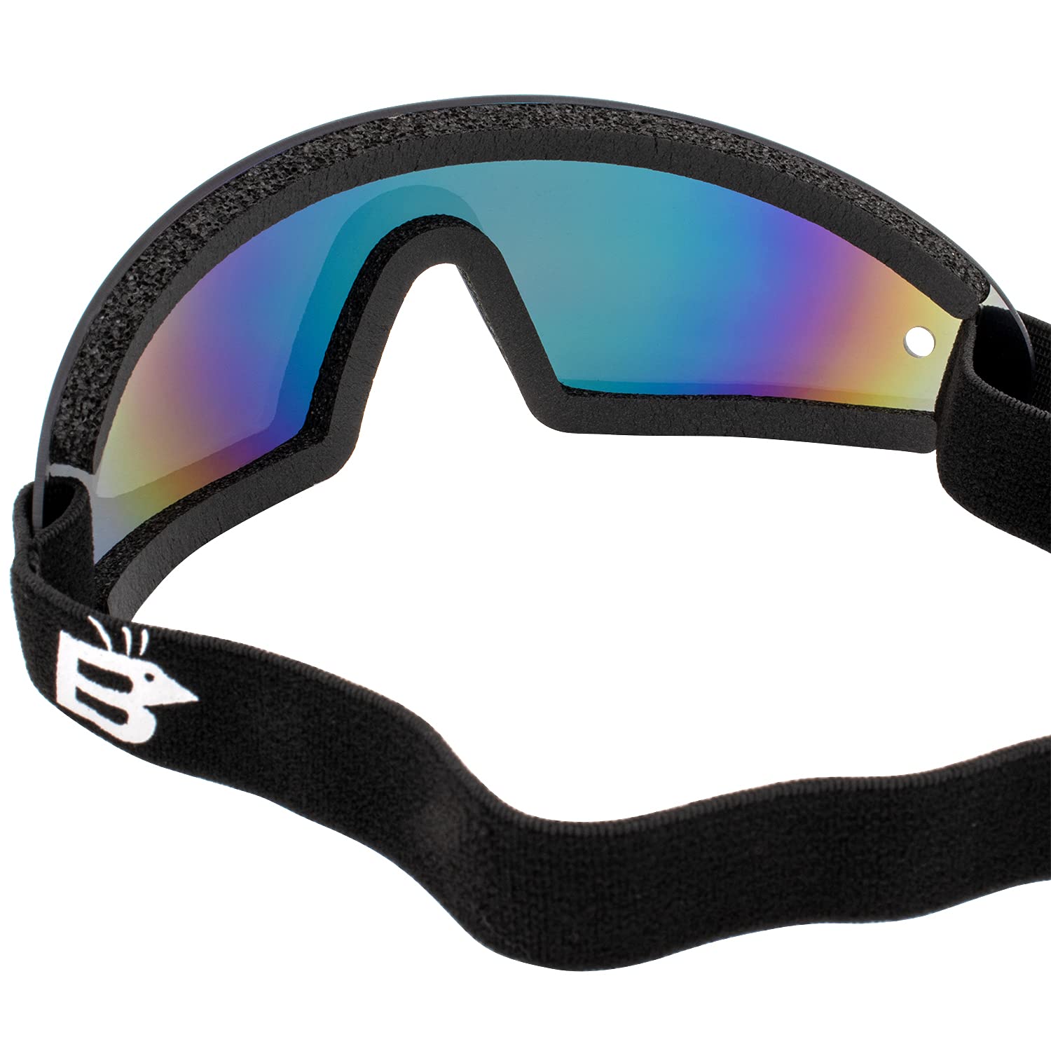 Birdz 2 Pairs of Eyewear Wing Skydiving Parasailing Goggles with 1 ReflecTech Red Mirror & 1 Blue Mirror Lenses