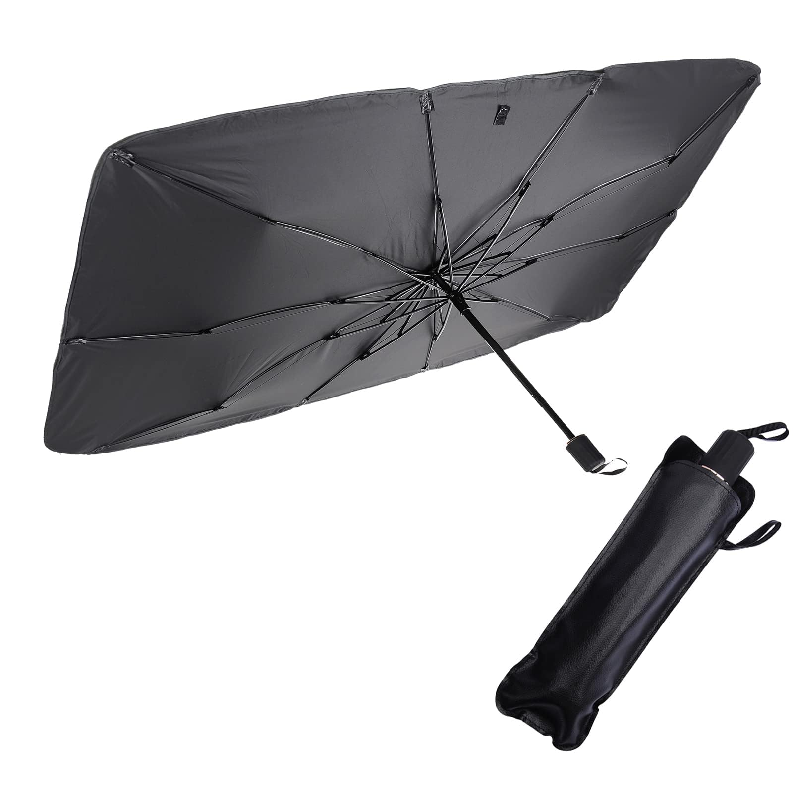 MASHUR FAB Car Sun Shade Protector Windshield Cover | Foldable Umbrella 3Layer UV Protection for Car Front Winshield Window & H