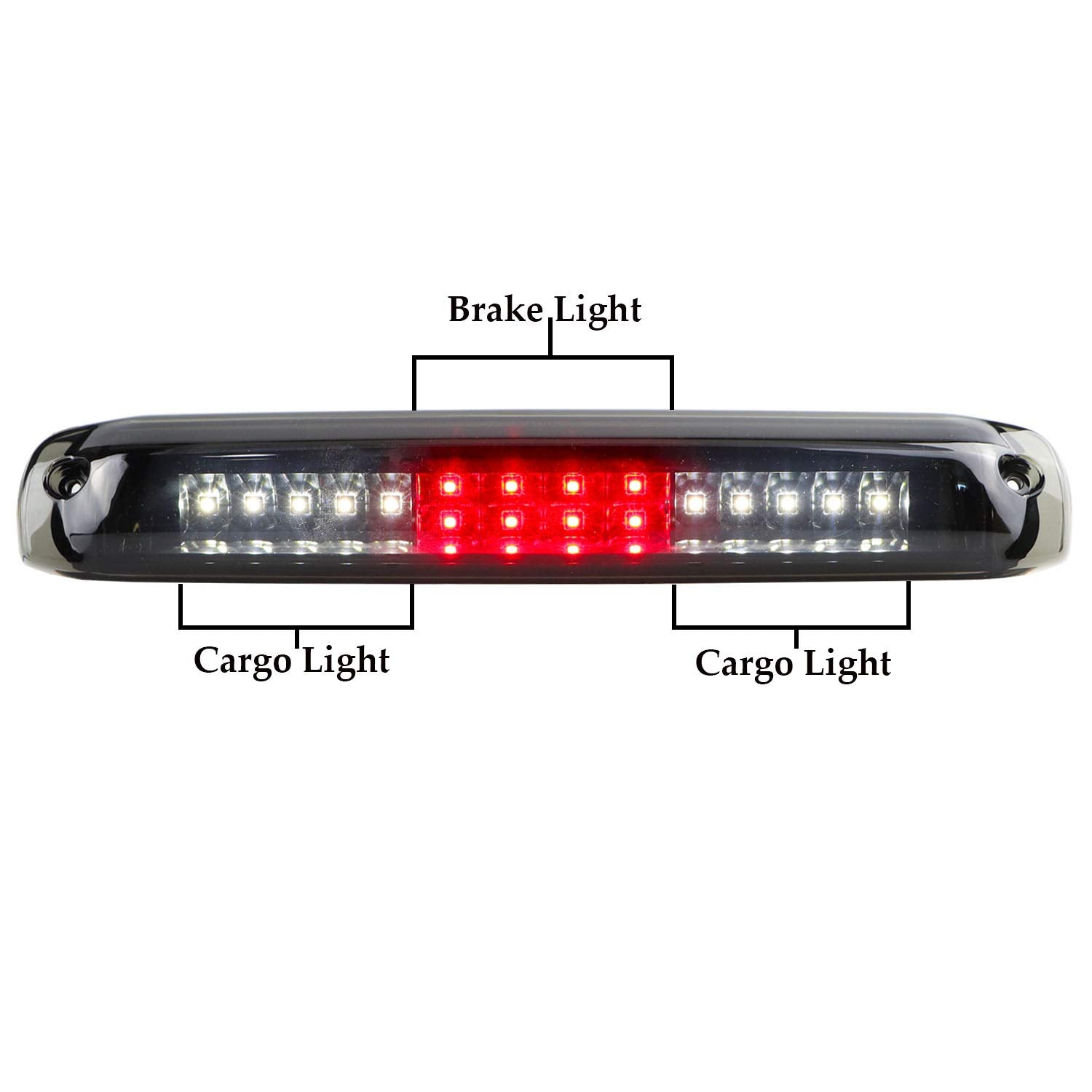 Third Brake Light Cargo Lamp Fit for Chevrolet Silverado/GMC Sierra 1500-3500 HD 1999-2006, for Chevrolet Silverado/GMC Sierra 1