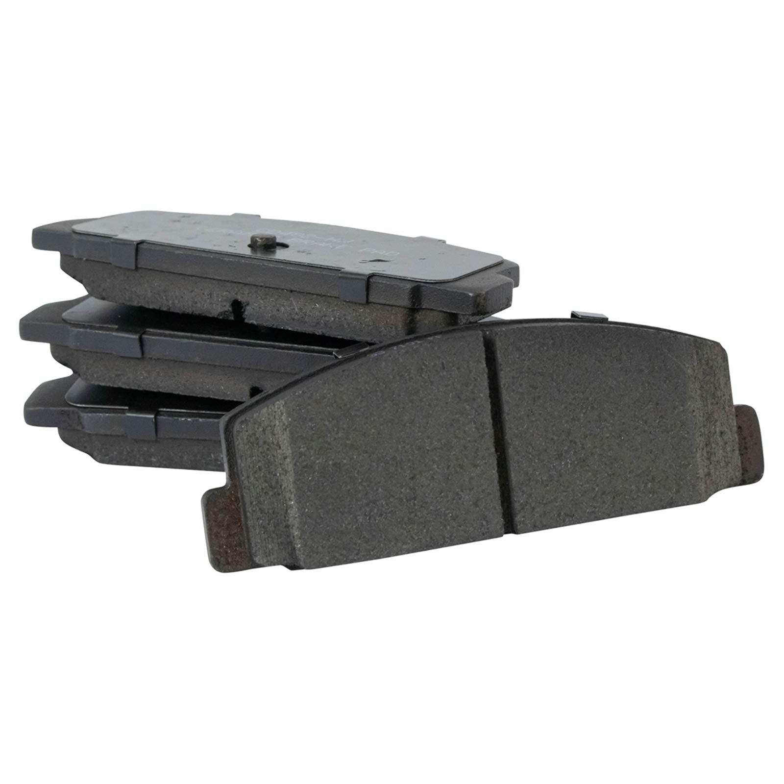 Trq Rear Brake Pad & Rotor Kit Brake Pads Brake Rotor Ceramic Compatible With 2003-2005 Mazda 6 2003 Protege