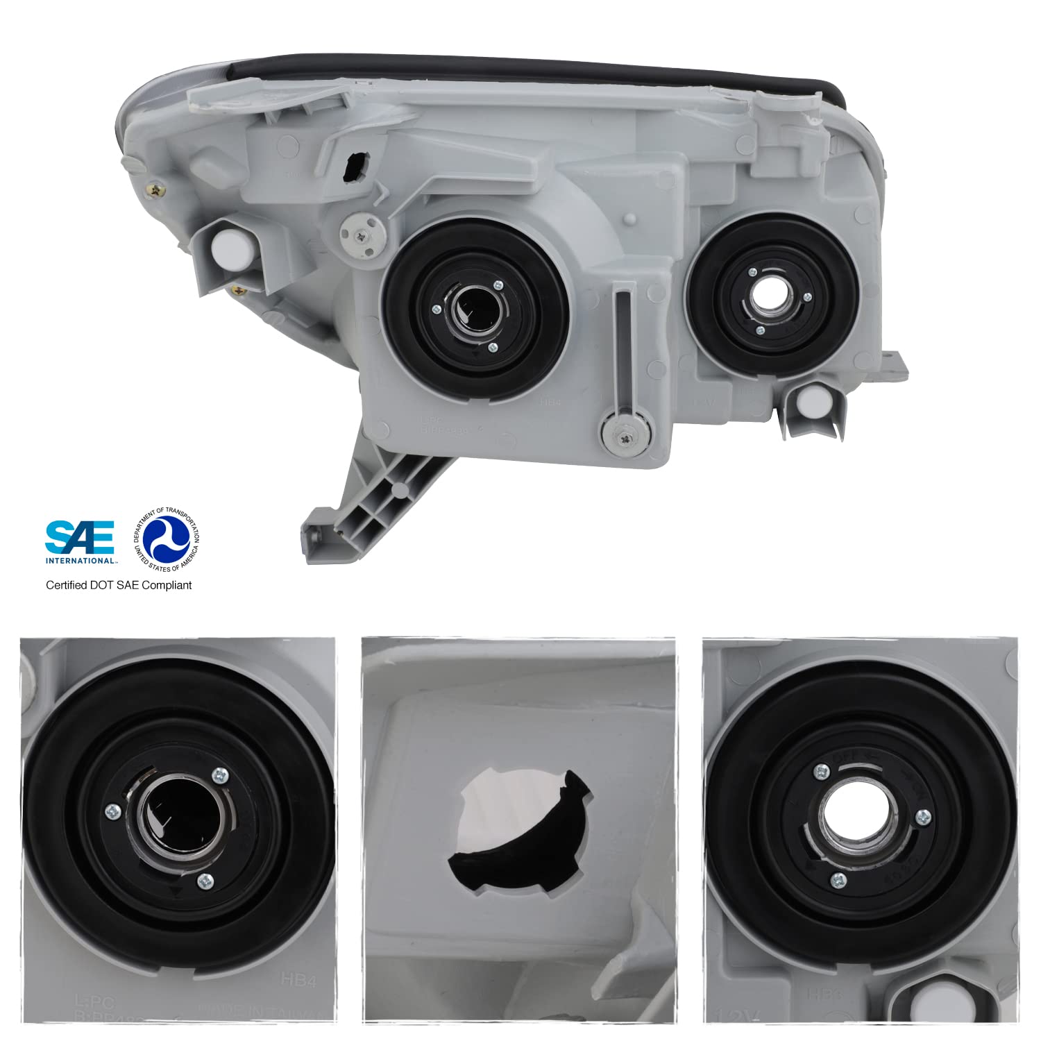 Akkon - For Toyota 4Runner Sport Suv [Oe Style] Replacement Headlights Driver/Passenger Head Lamps Pair New