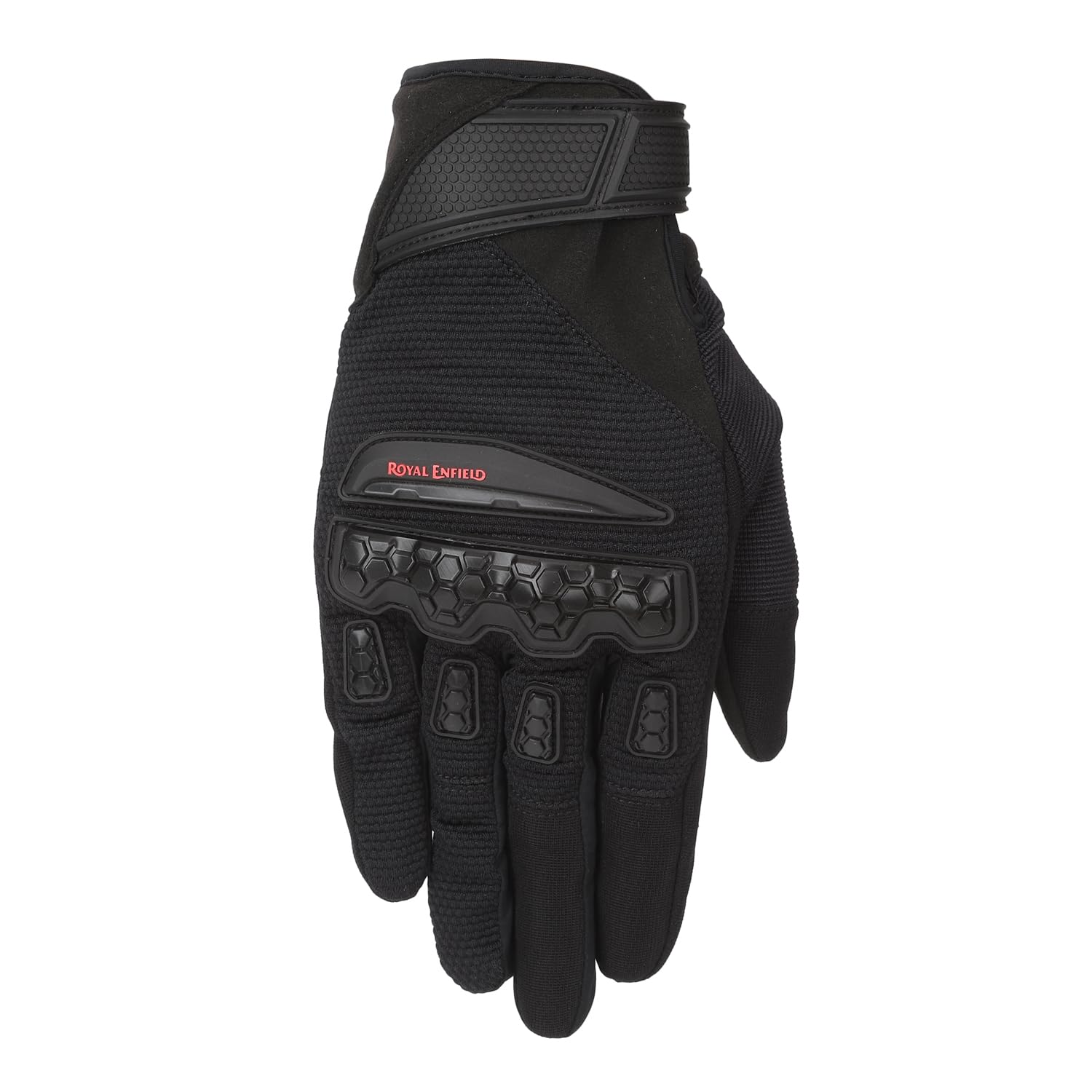 Royal Enfield Urban Hustler V2 Riding Gloves 100% Polyester Air Mesh For Ventilation | Tpr Knuckle Protectors | Microsuede Grip 